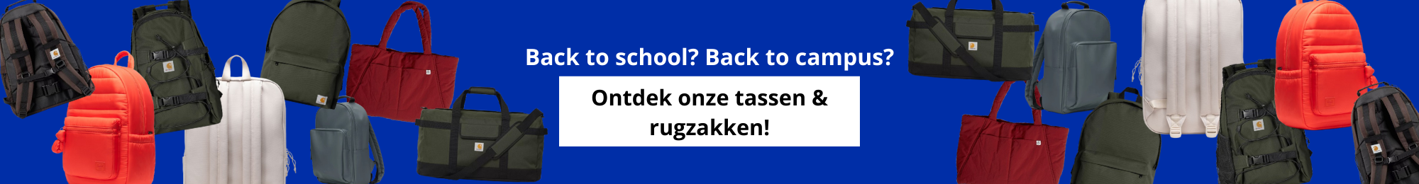 Ontdek onze tassen & rugzakken!