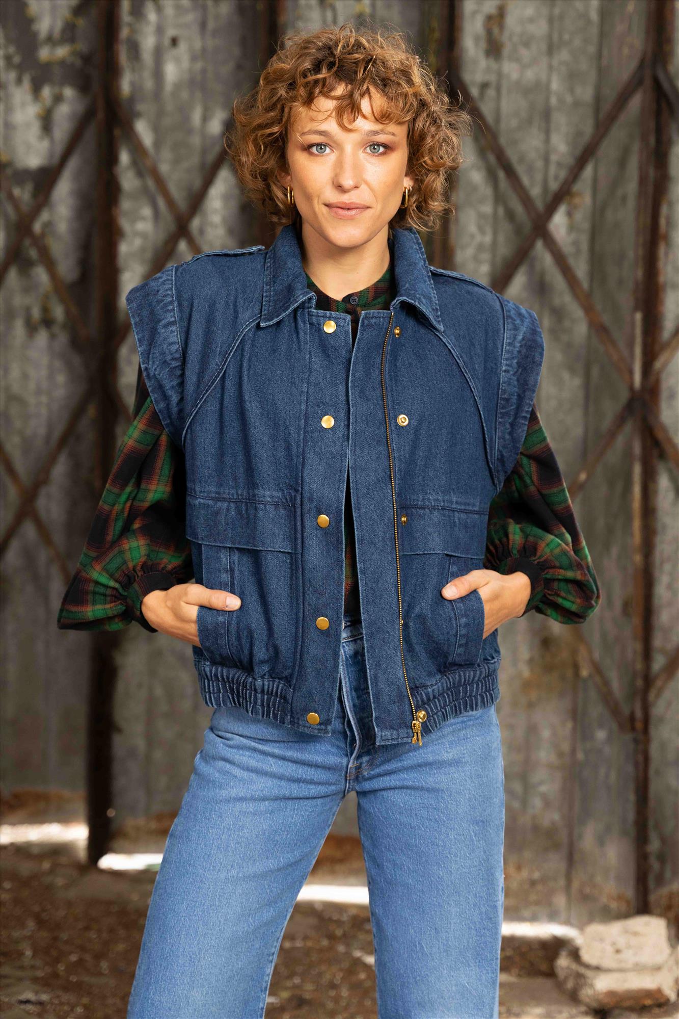 BY BAR - Donkerblauwe Scott Denim jacket