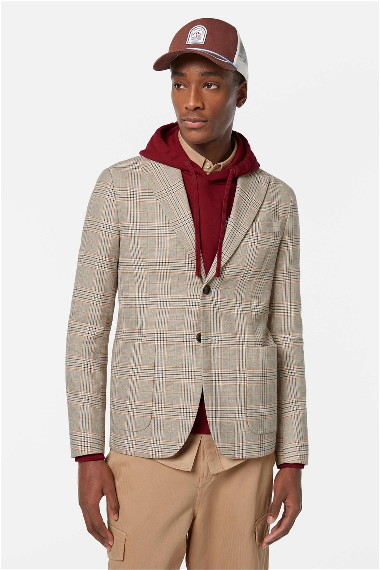 Scotch & Soda - Beige Check blazer