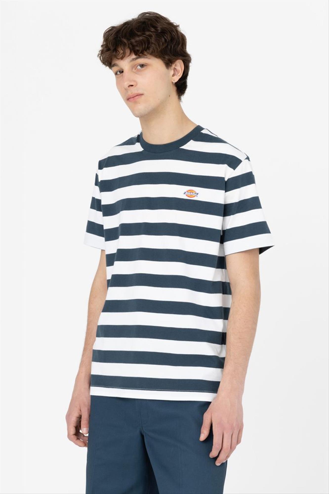 Dickies - Donkerblauw-witte Rivergrove T-shirt