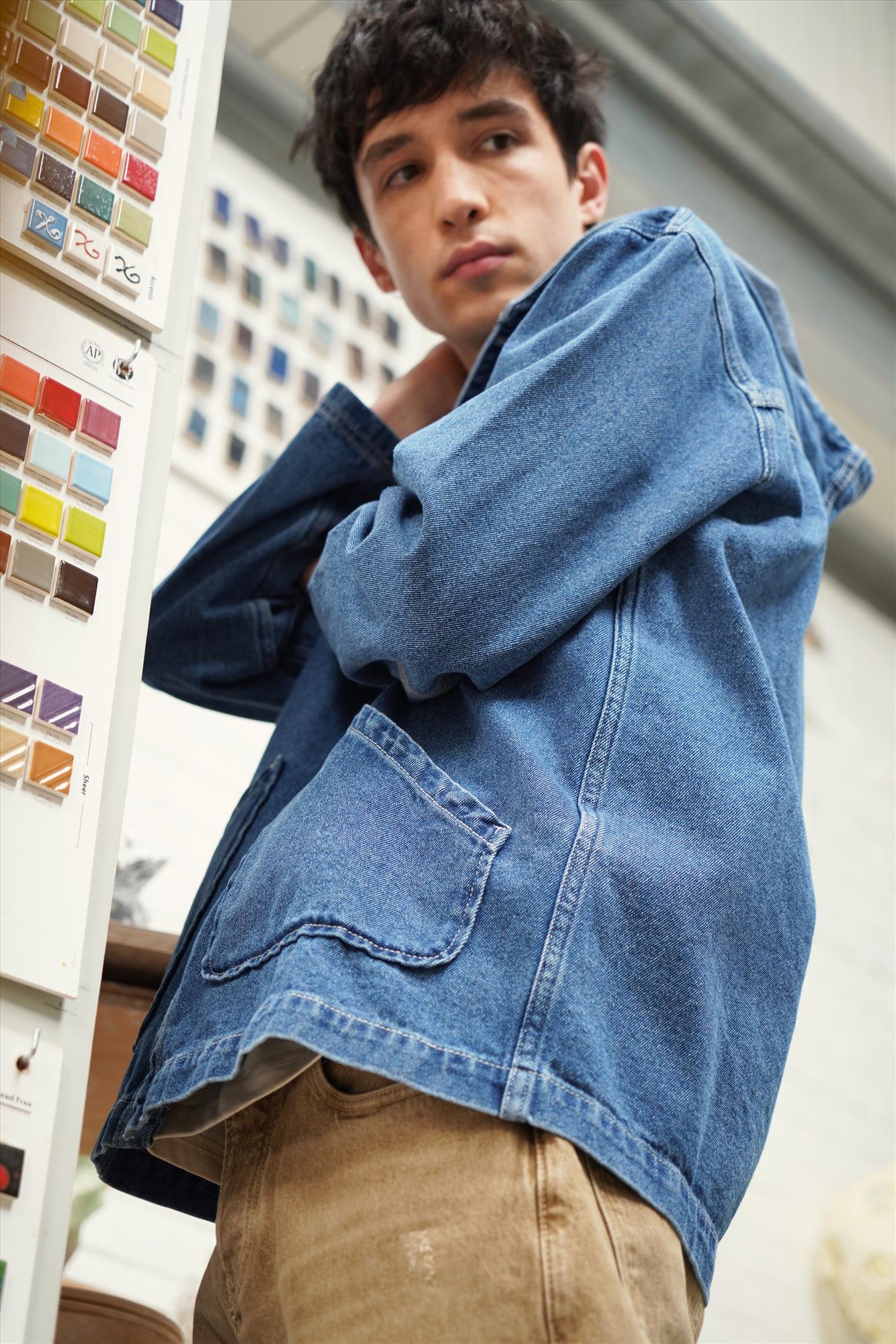 OLOW - Donkerblauwe Gowa jas