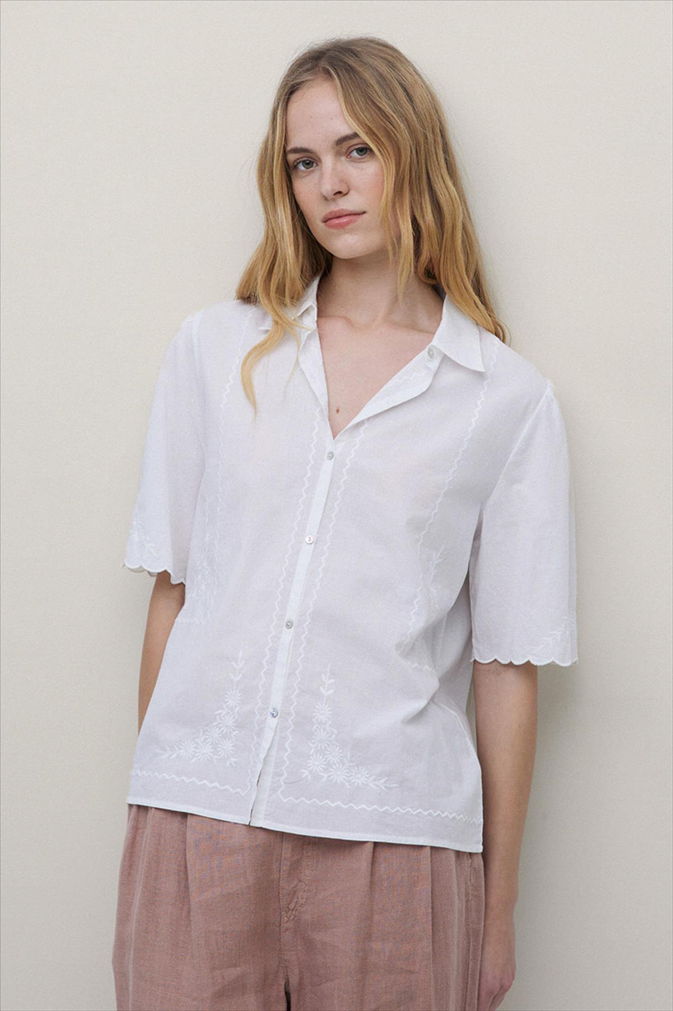 YERSE - Witte Brodery blouse