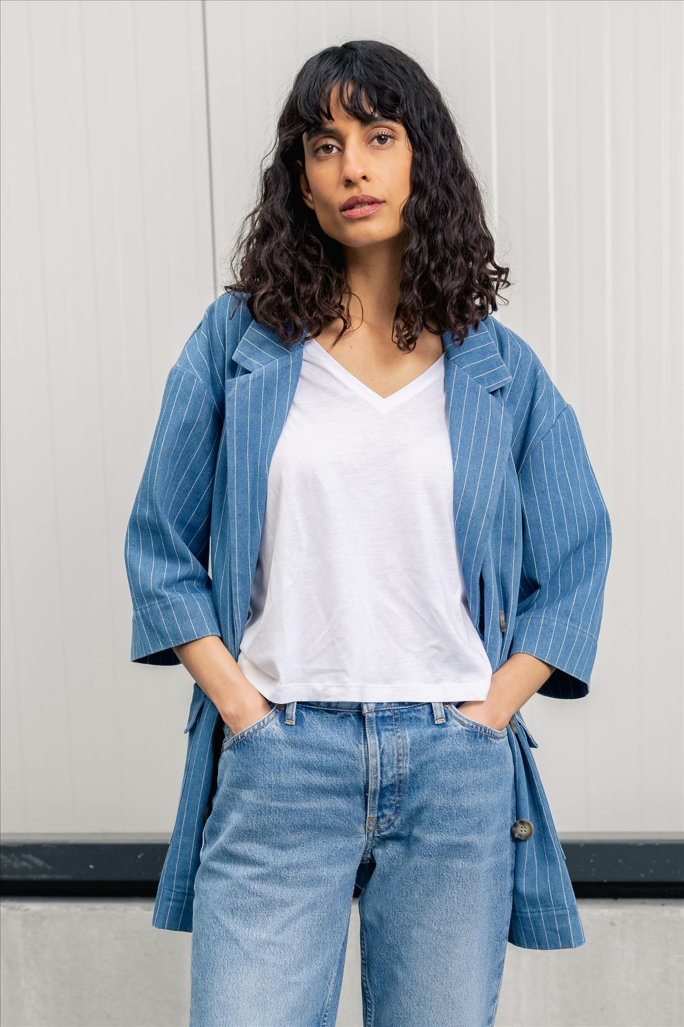 Nümph - Blauwe Enitta blazer