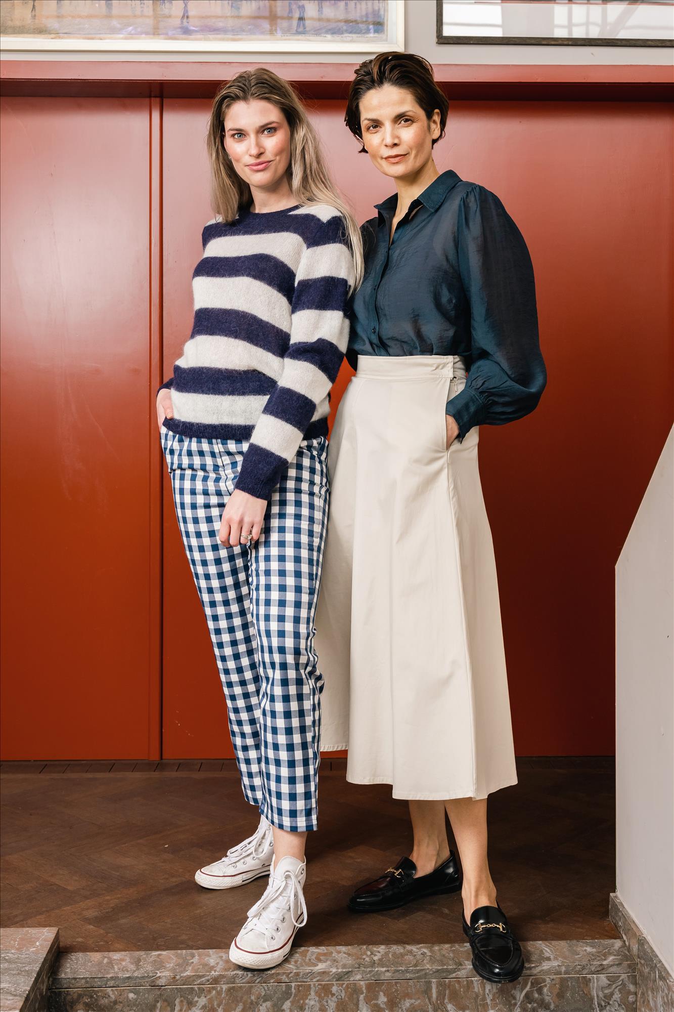 Minimum - Ecru A-lijn Gurlo rok