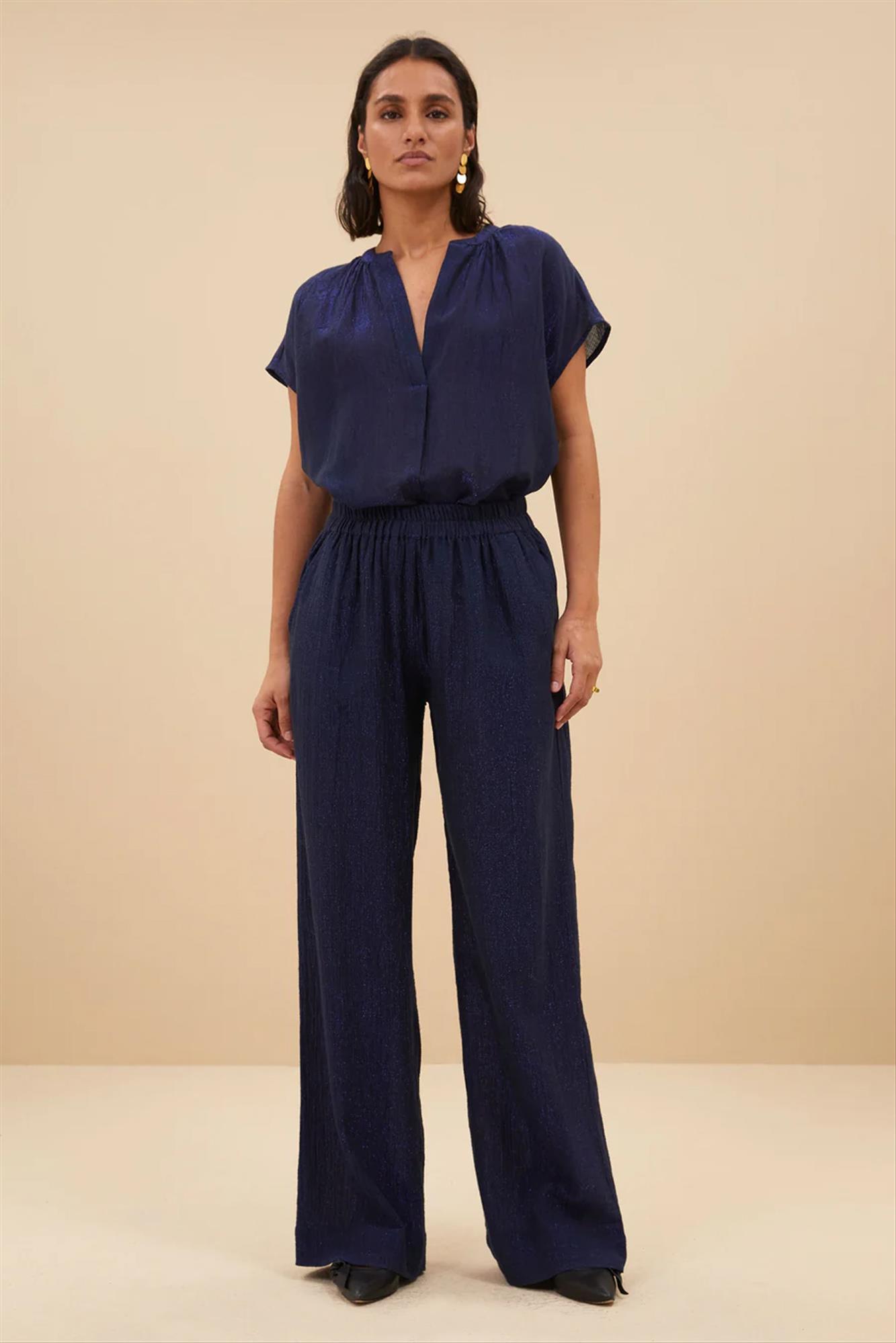 BY BAR - Donkerblauwe Amie broek