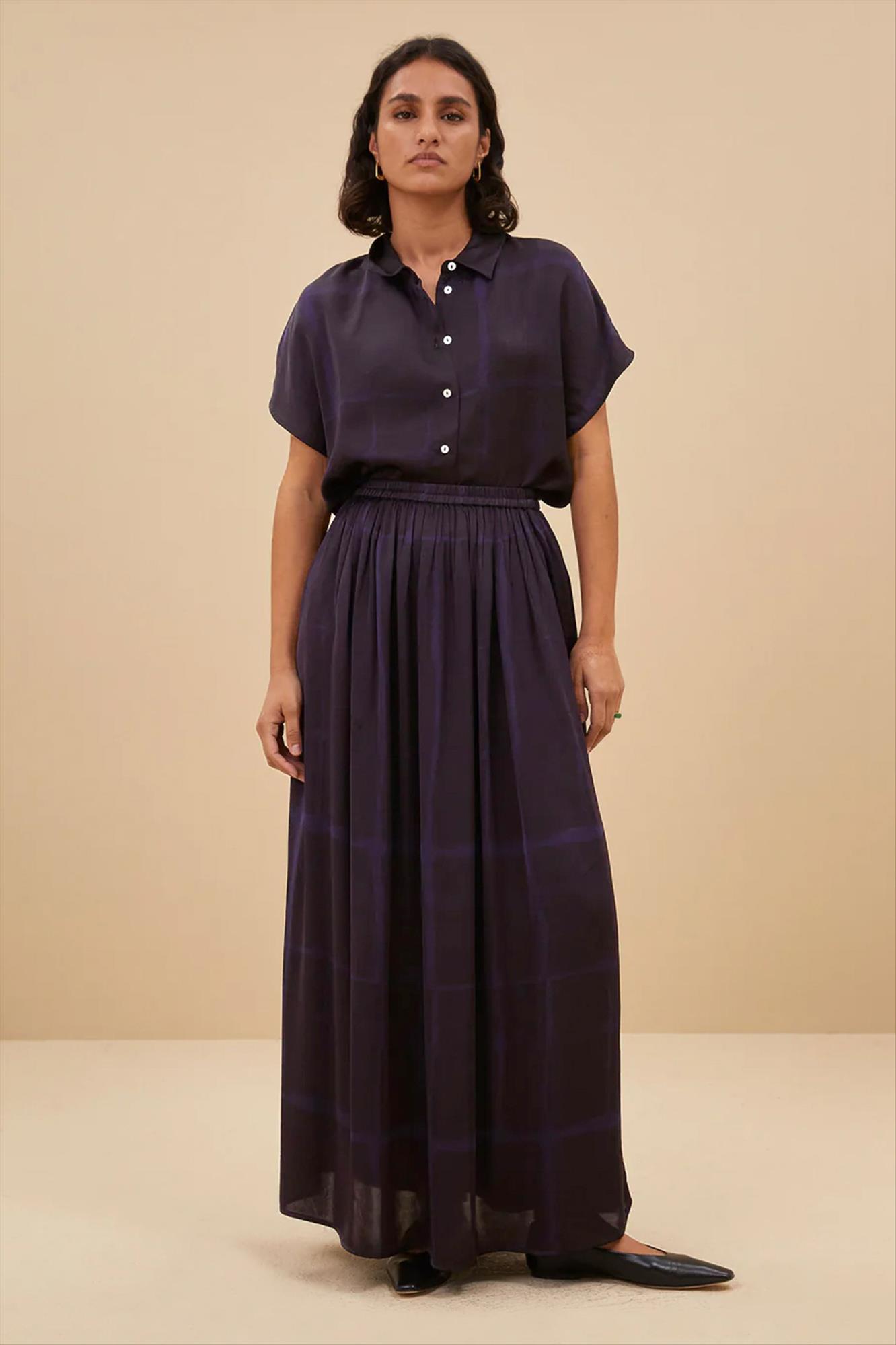 BY BAR - Aubergine Nina Square rok