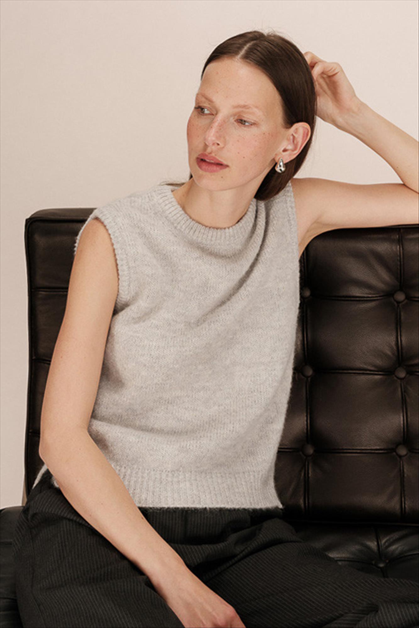 Grace & Mila - Lichtgrijze Say trui