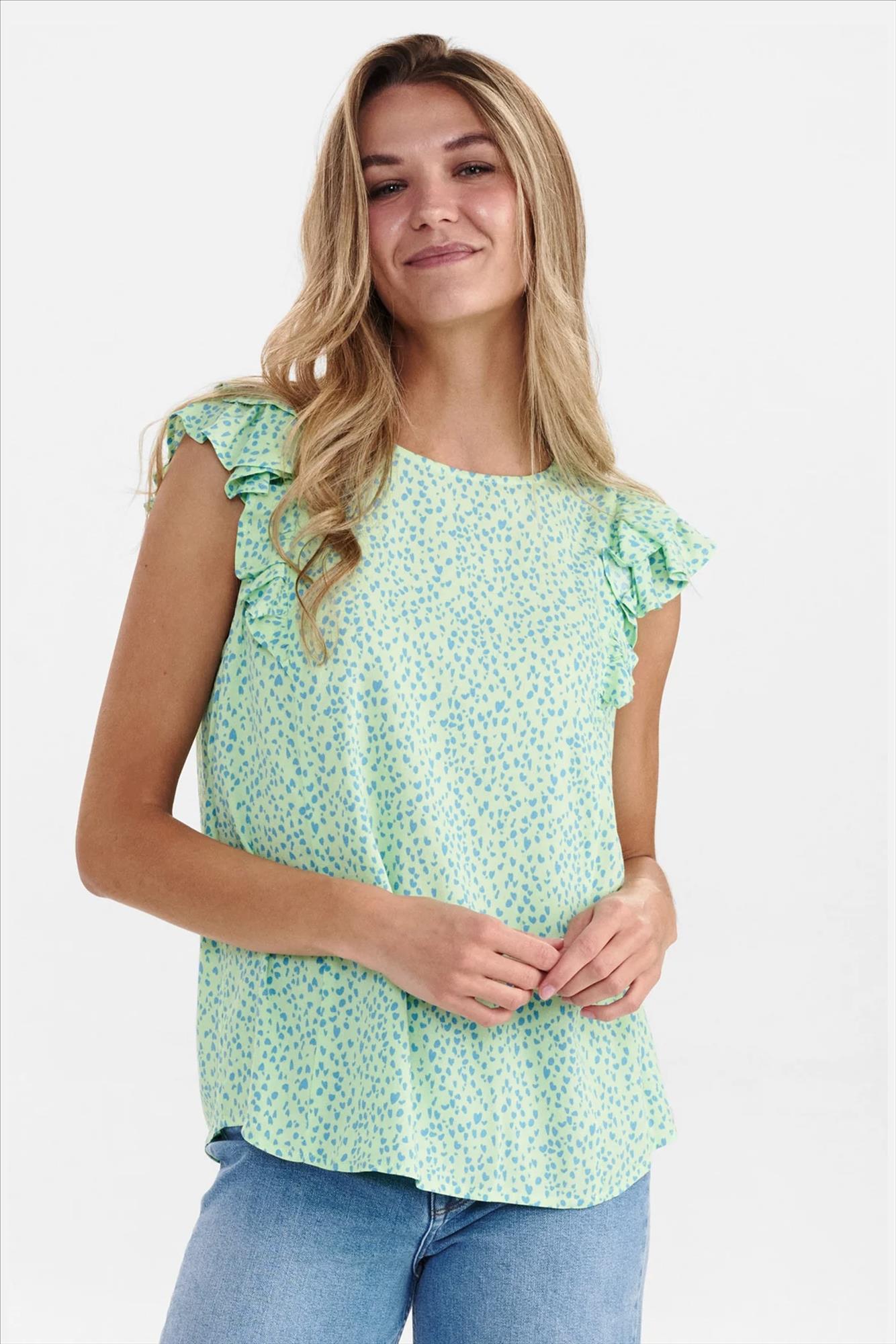 Nümph - Groene Lydia blouse