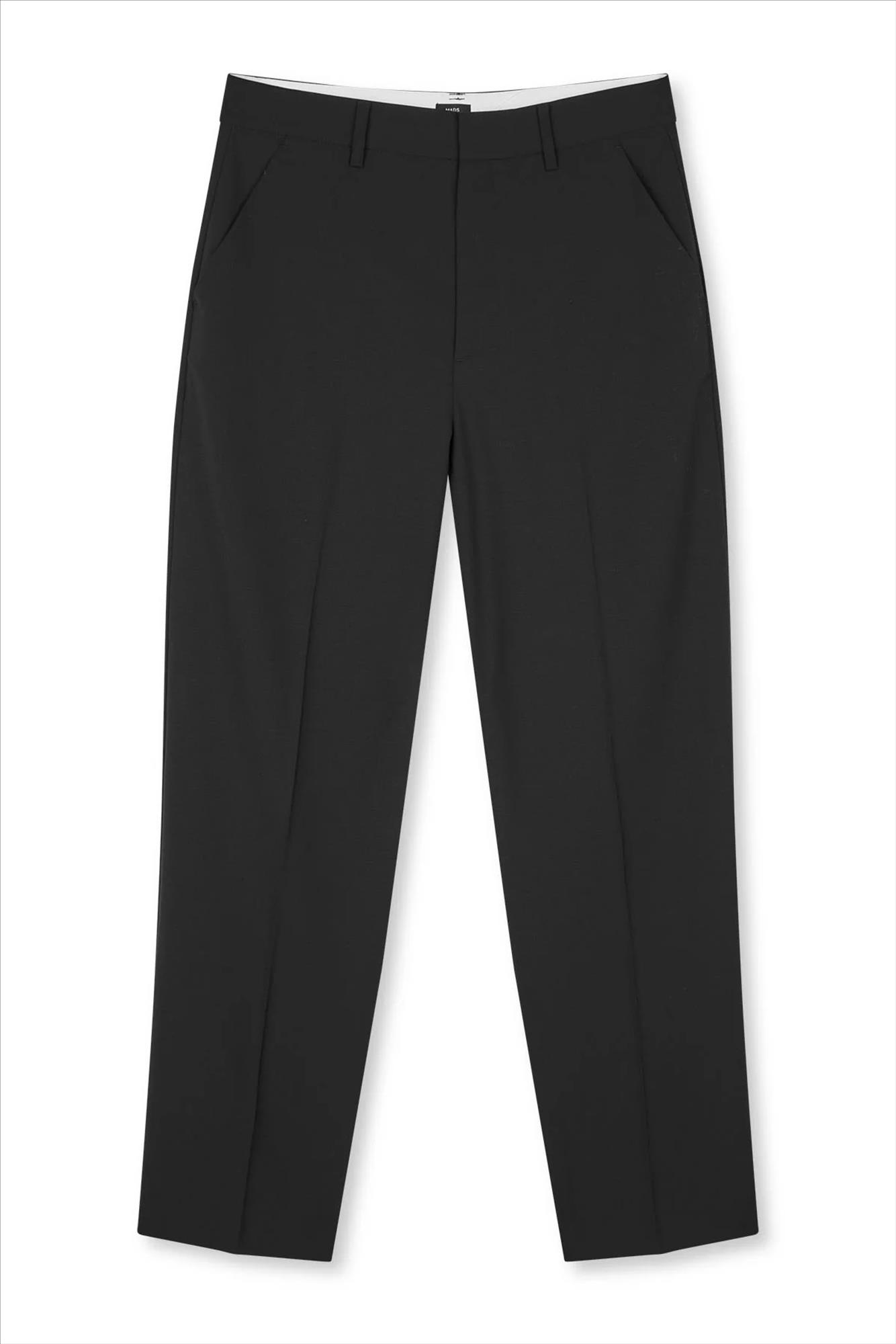 MADS NORGAARD - Zwarte Dense Weave Henry broek