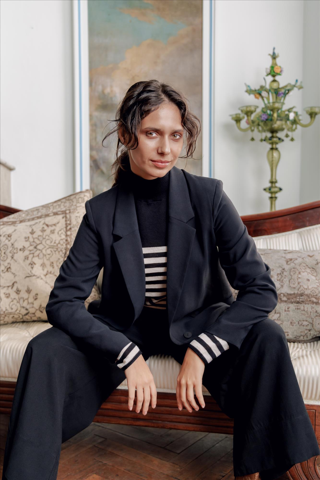 SkunkFunk - Zwarte Atxa blazer