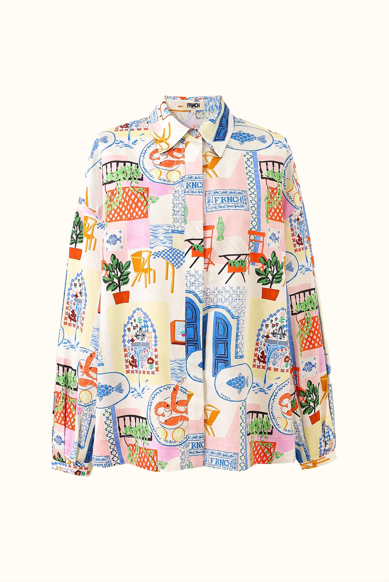 FRNCH - Multicolor Topaze blouse