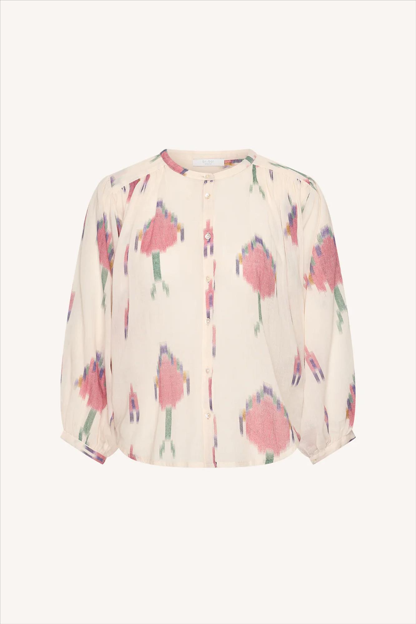 BY BAR - Ecru Becky Ikat blouse