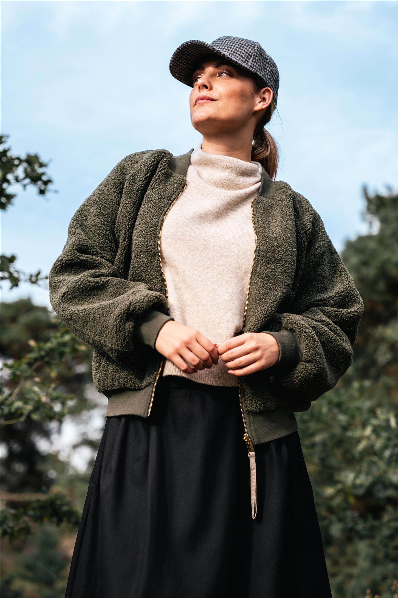 Nümph - Beige-Kaki Etera Reversable jas