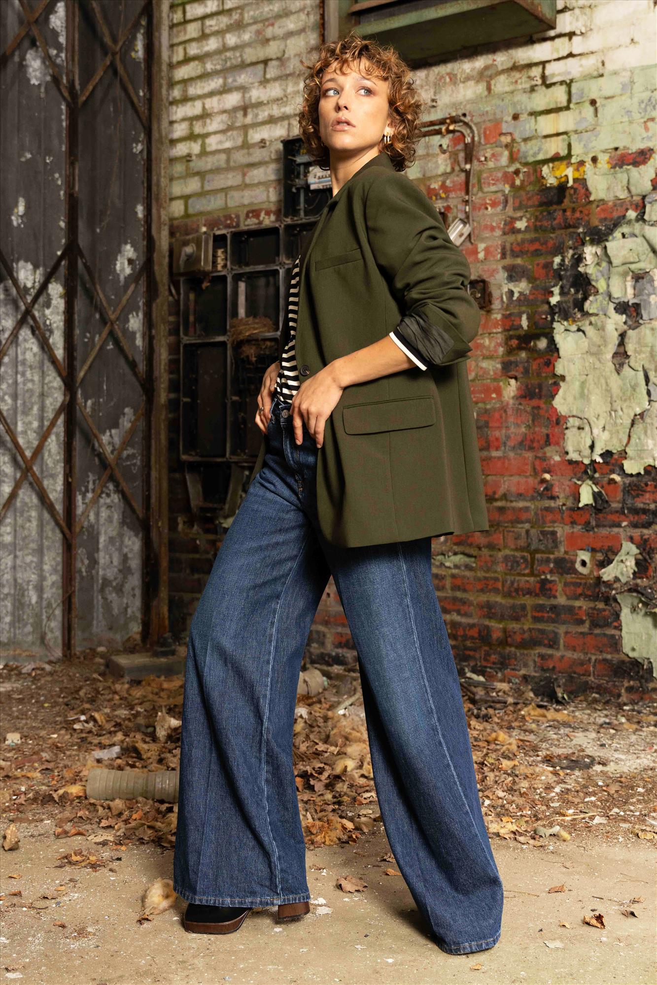 Modström - Donkergroene Gale blazer