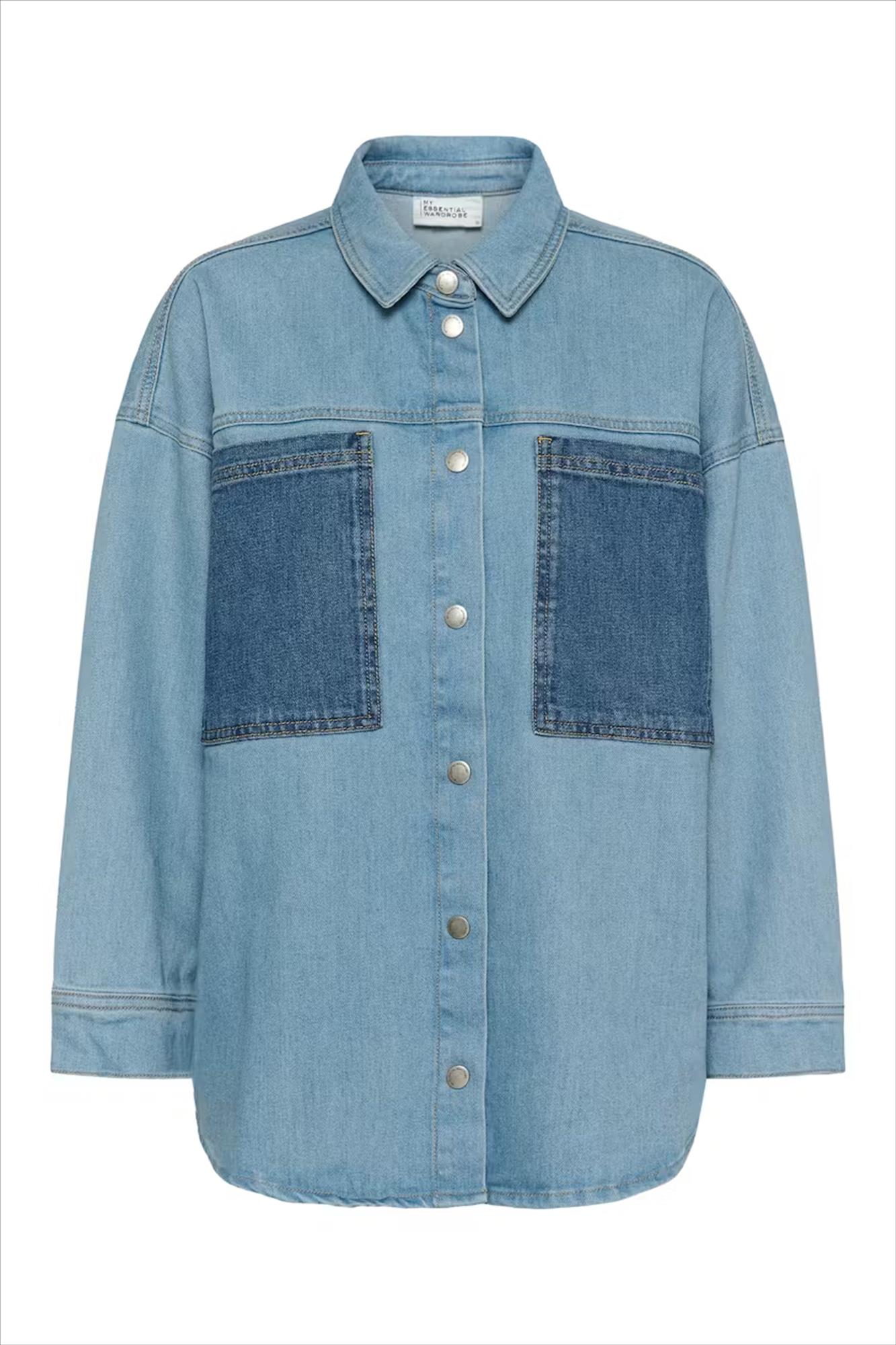 My Essential Wardrobe - Blauw Mazie jeanshemd