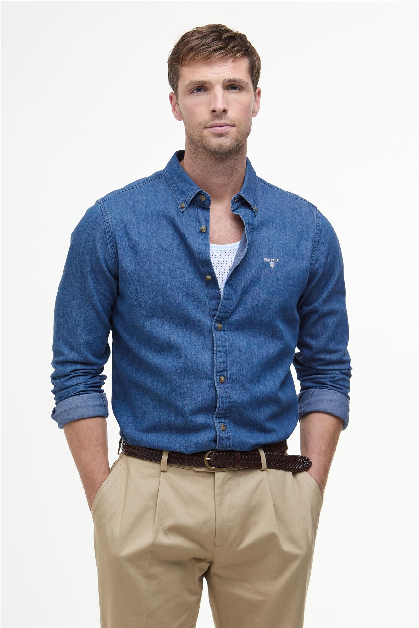 Barbour - Blauw Crest hemd