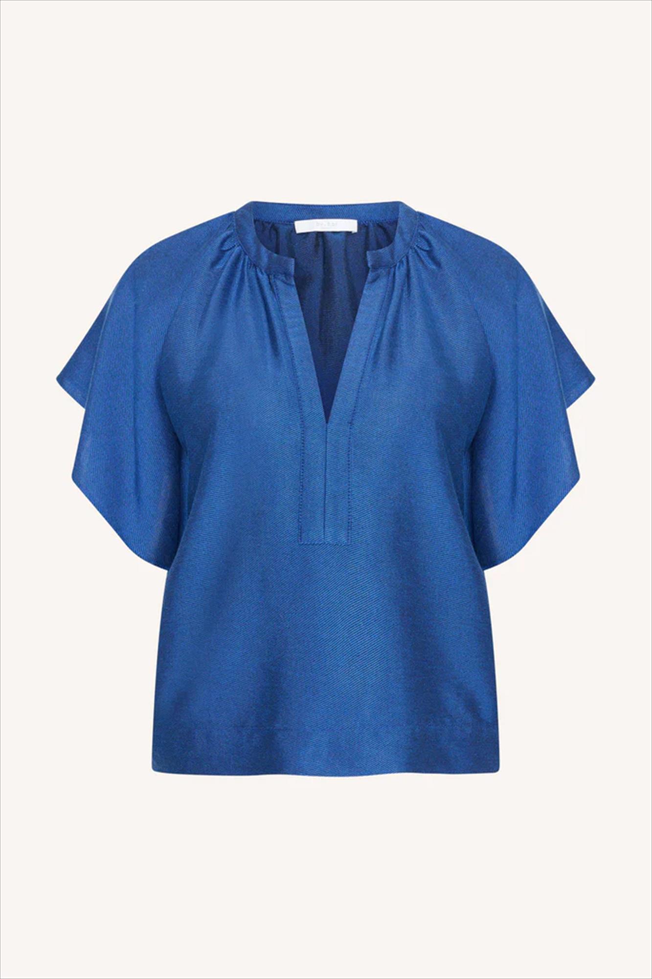 BY BAR - Kongingsblauwe Vina Gloss blouse