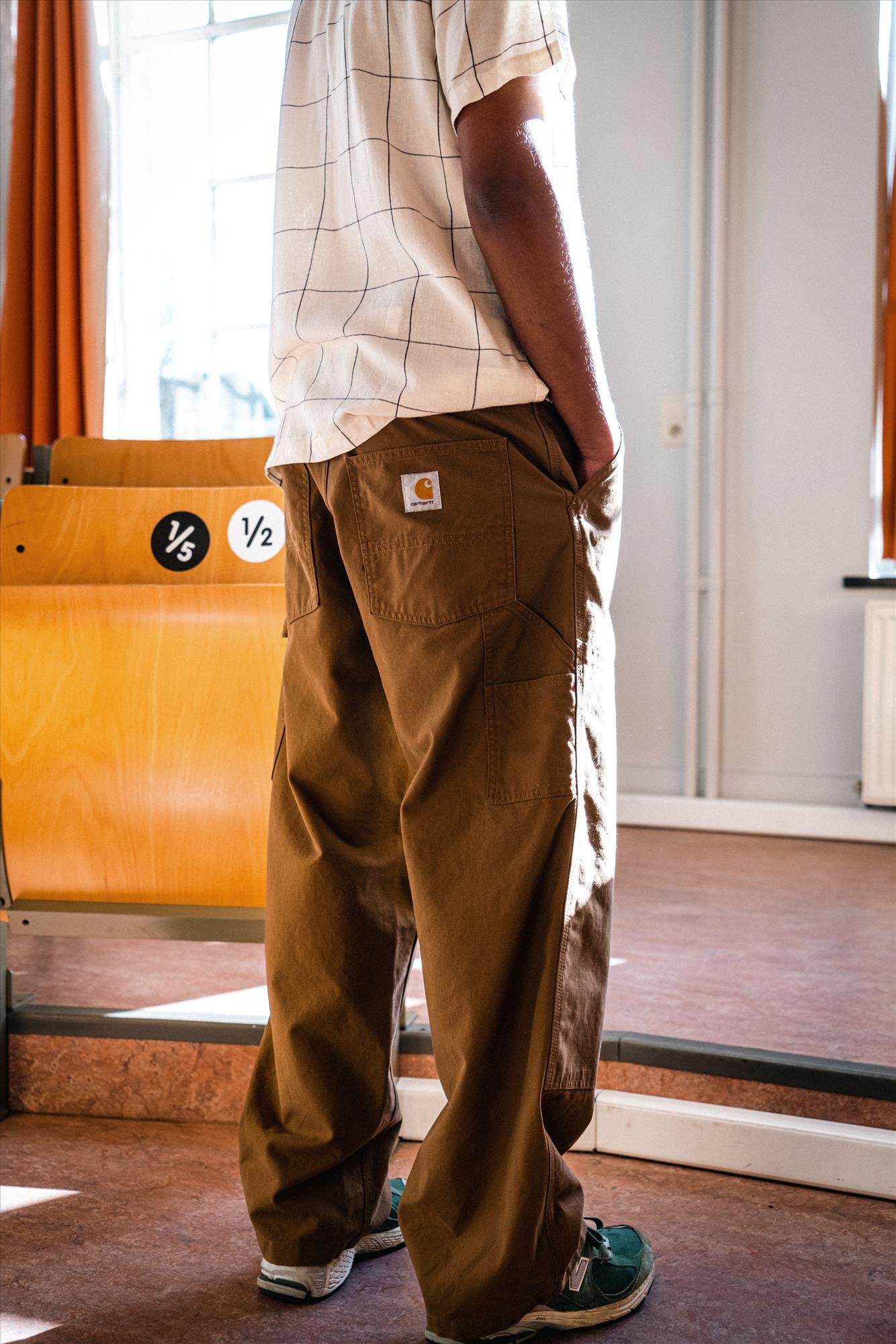 Carhartt WIP - Bruine Wide Panel broek
