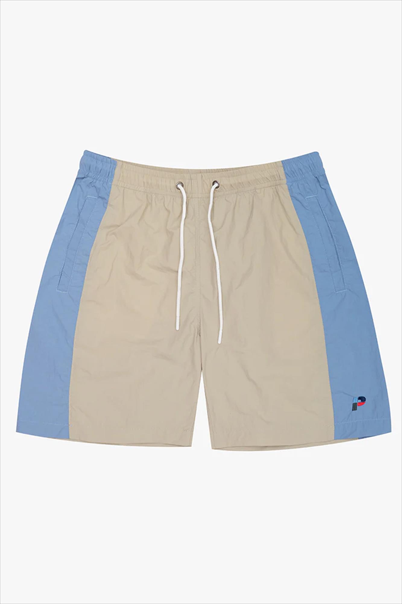 PARLEZ - Beige-Lichtblauwe Copa short