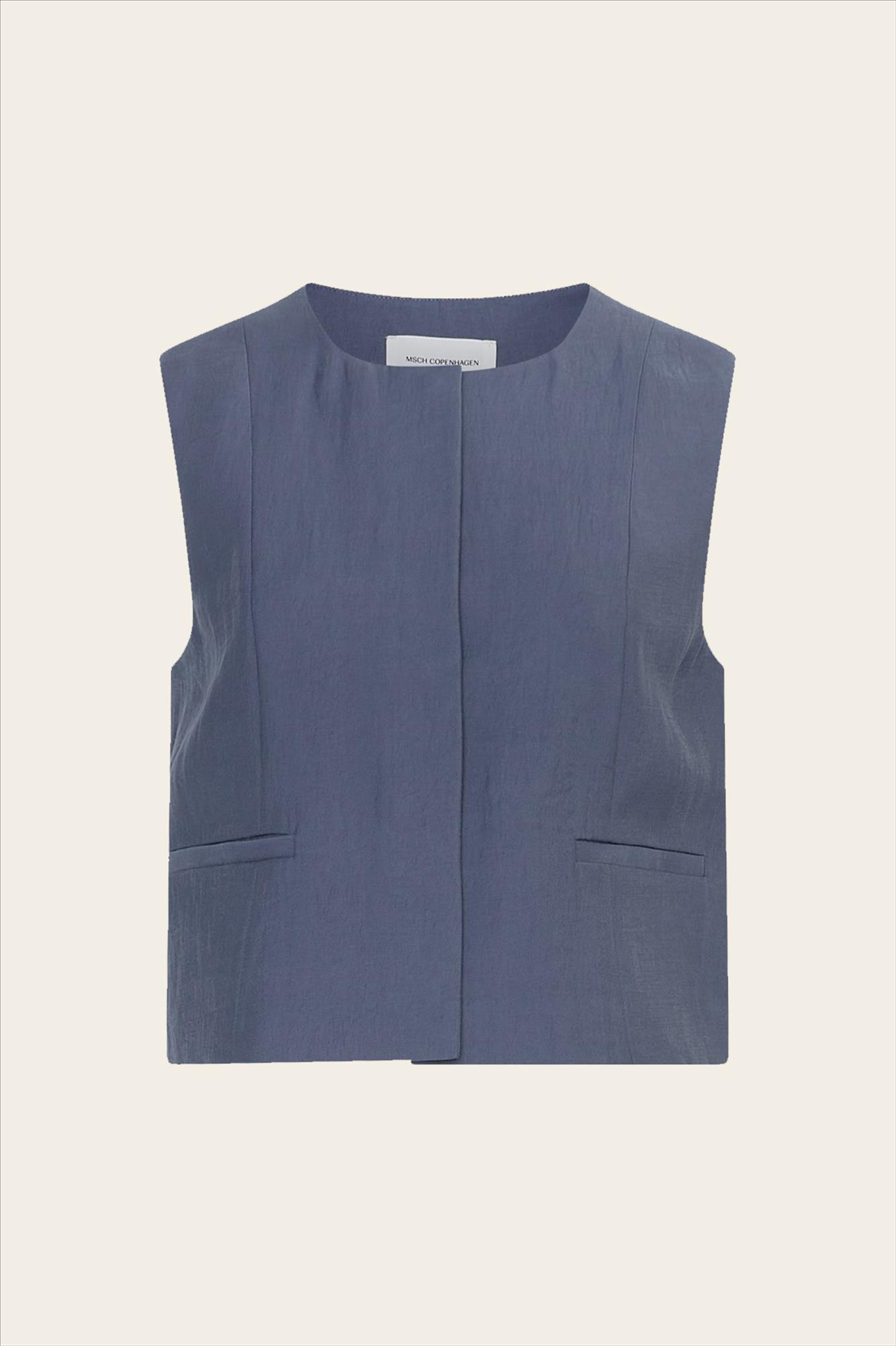 MSCH COPENHAGEN - Blauwe Frode waiscoat