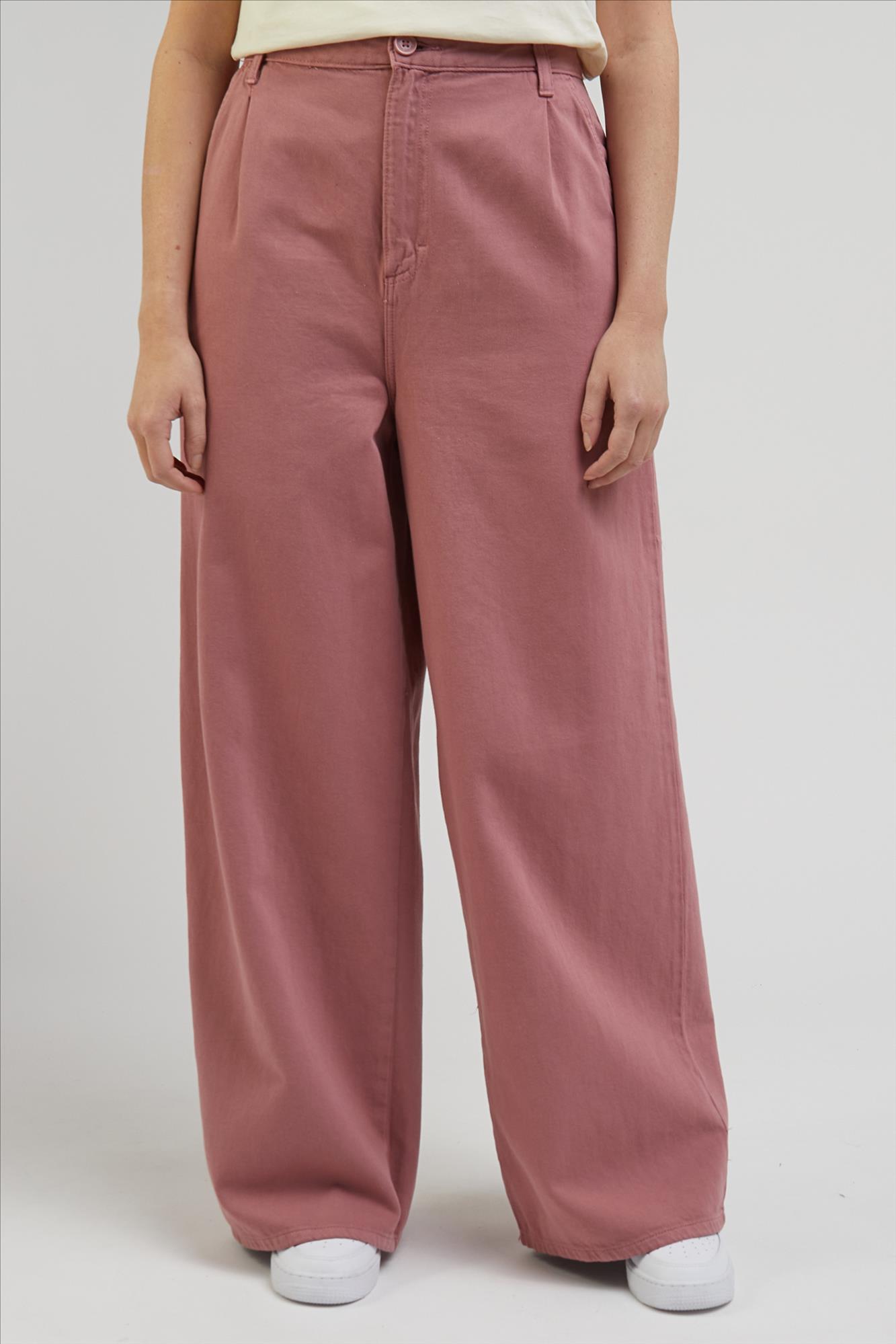 Lee - Donkerroze Relaxed chino