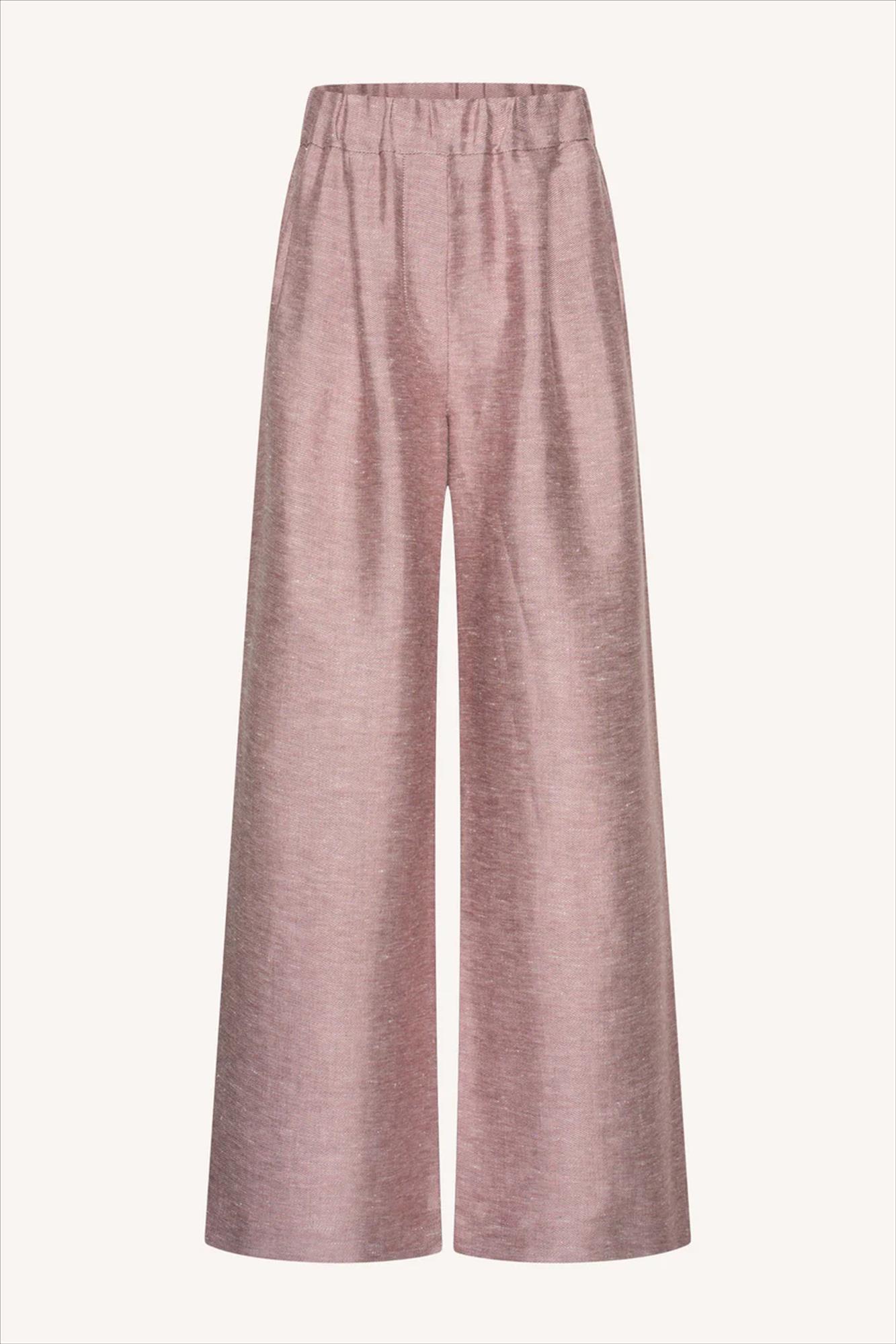 BY BAR - Paarsroze Celin Gloss broek