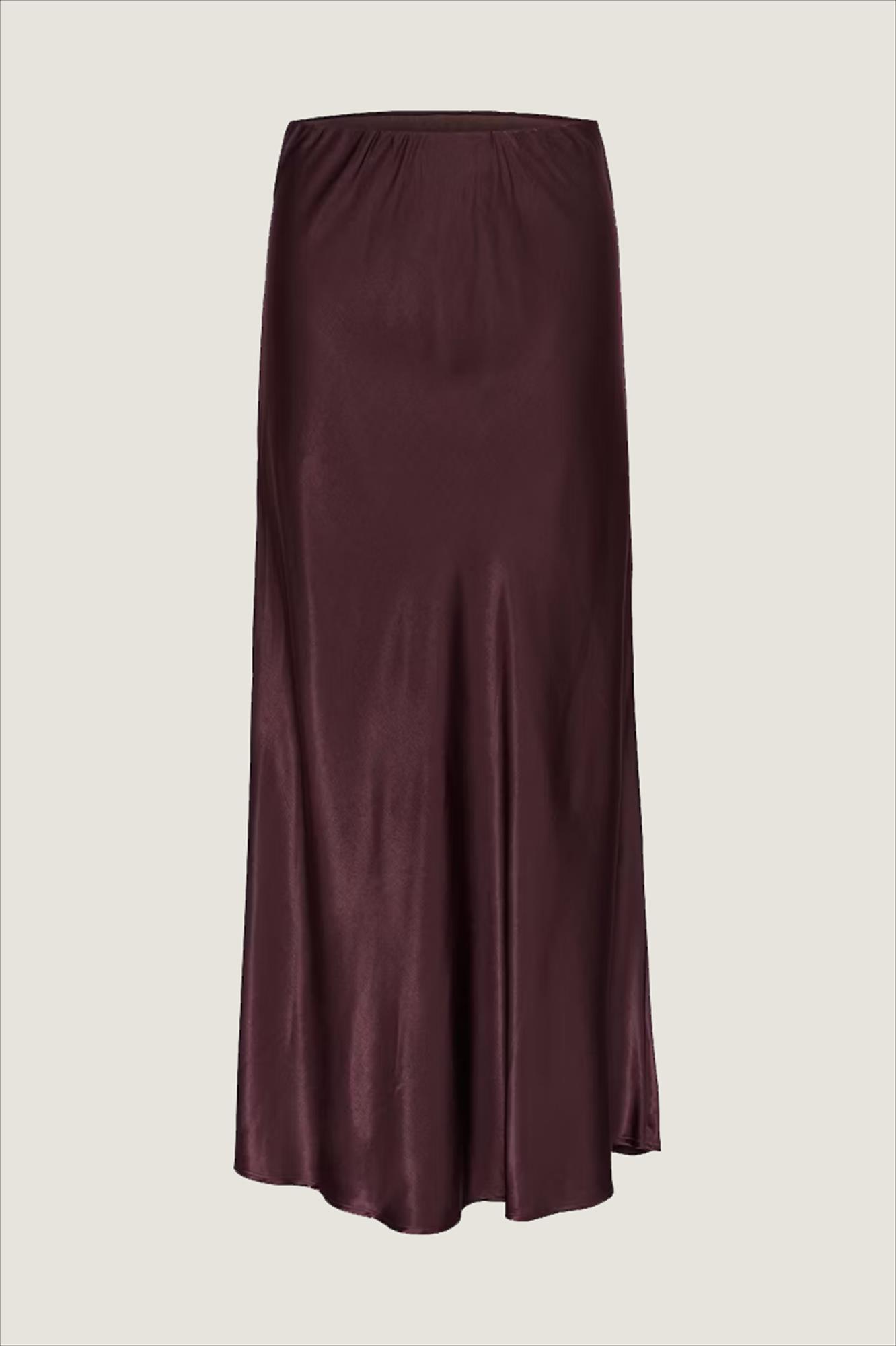 My Essential Wardrobe - Donkerpaarse Estelle rok