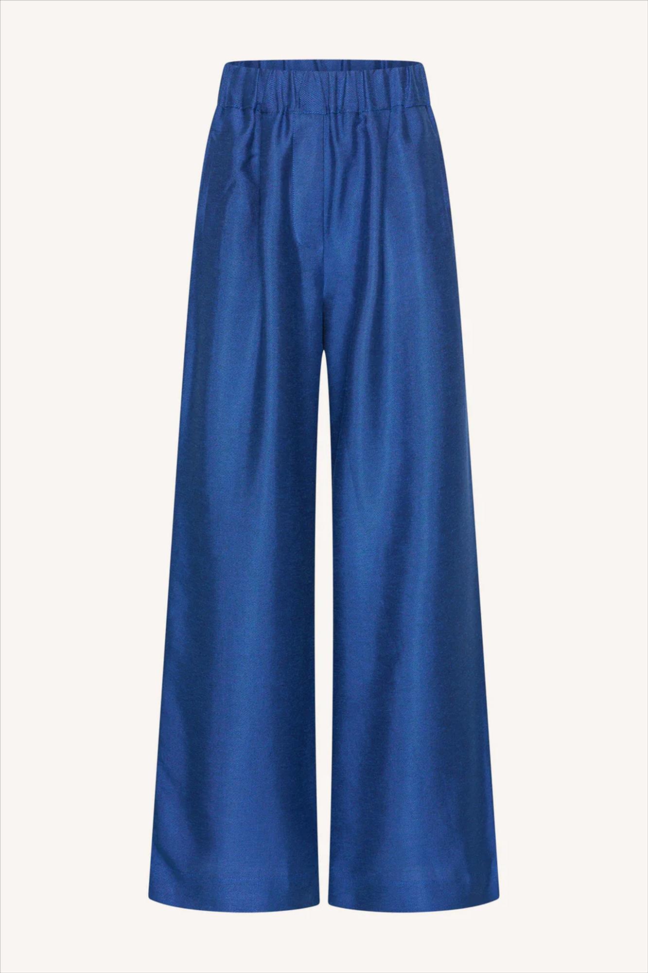 BY BAR - Koningsblauwe Celin Gloss broek