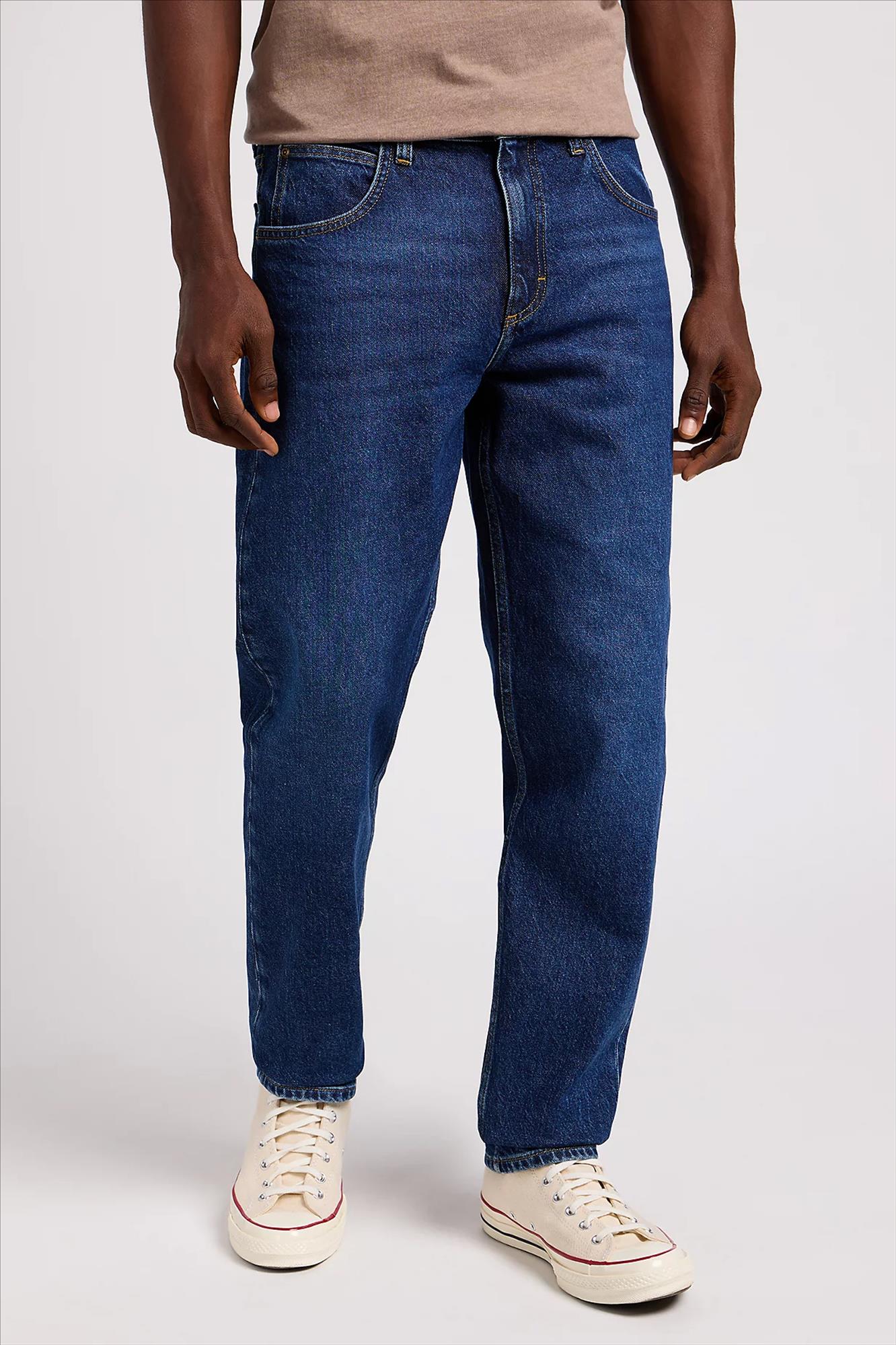 Lee - Donkerblauwe Oscar relaxed tapered jeans