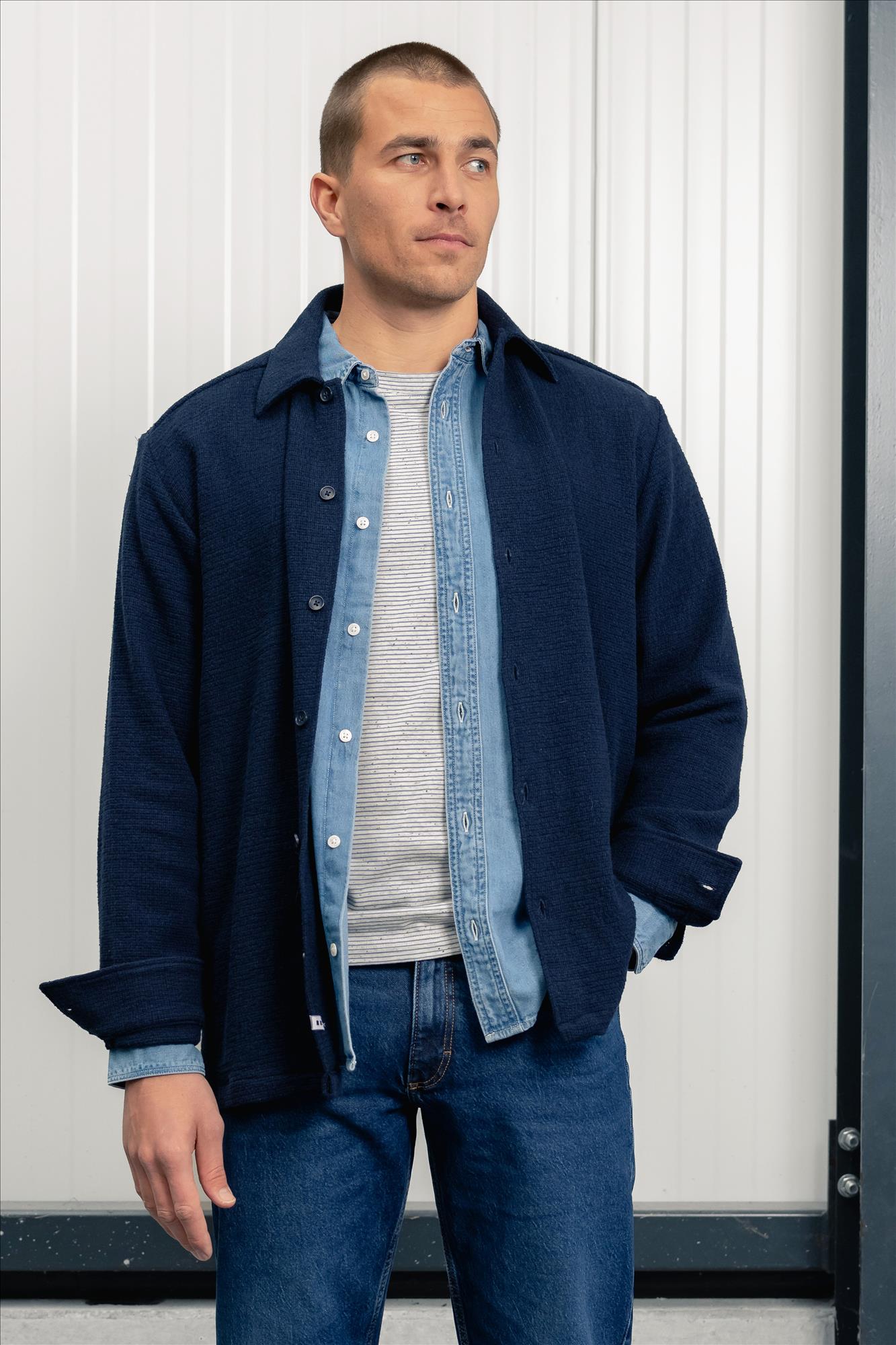 Minimum - Donkerblauwe Aeno jas