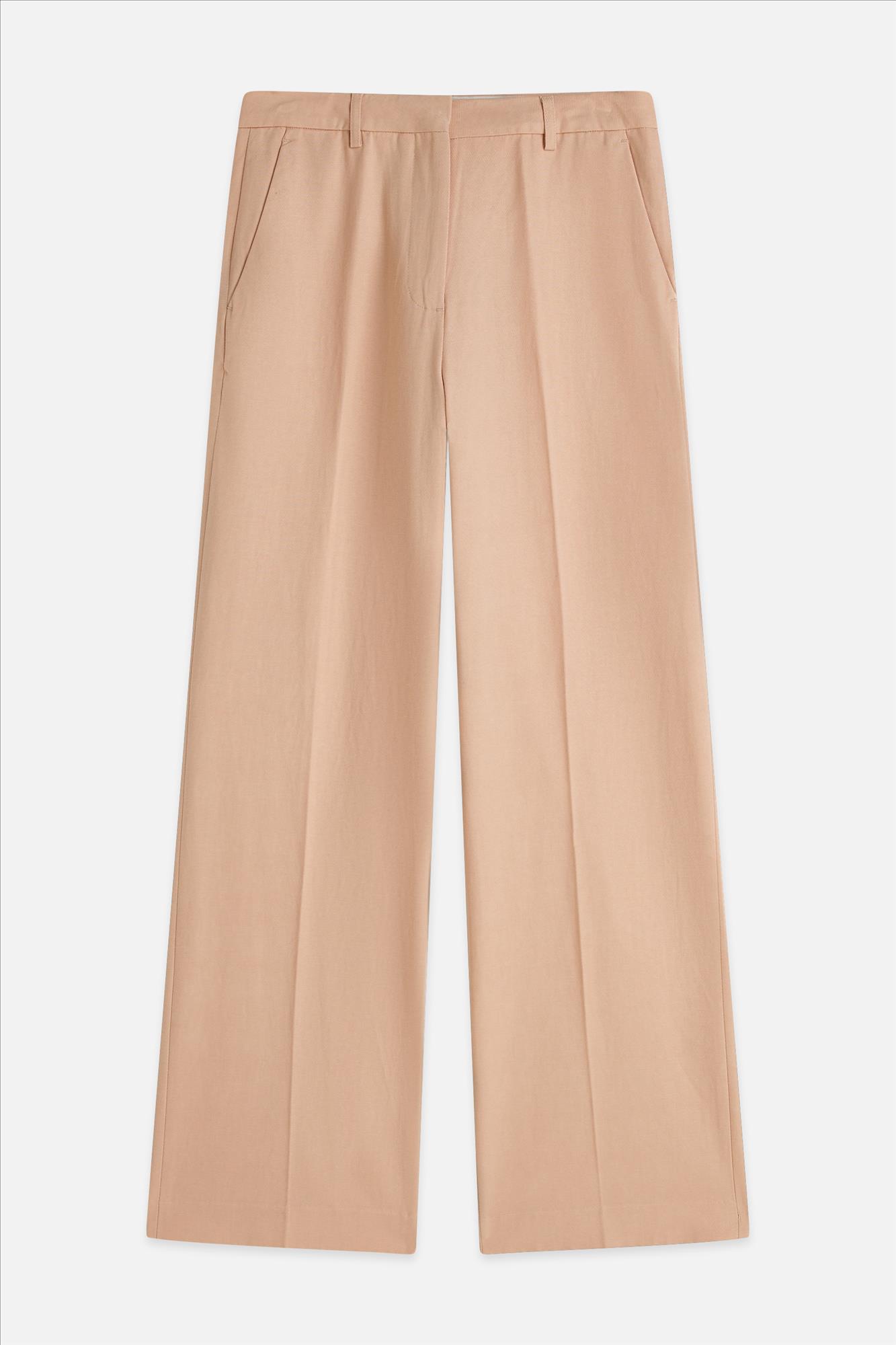 Scotch & Soda - Lichtroze Edie wide broek