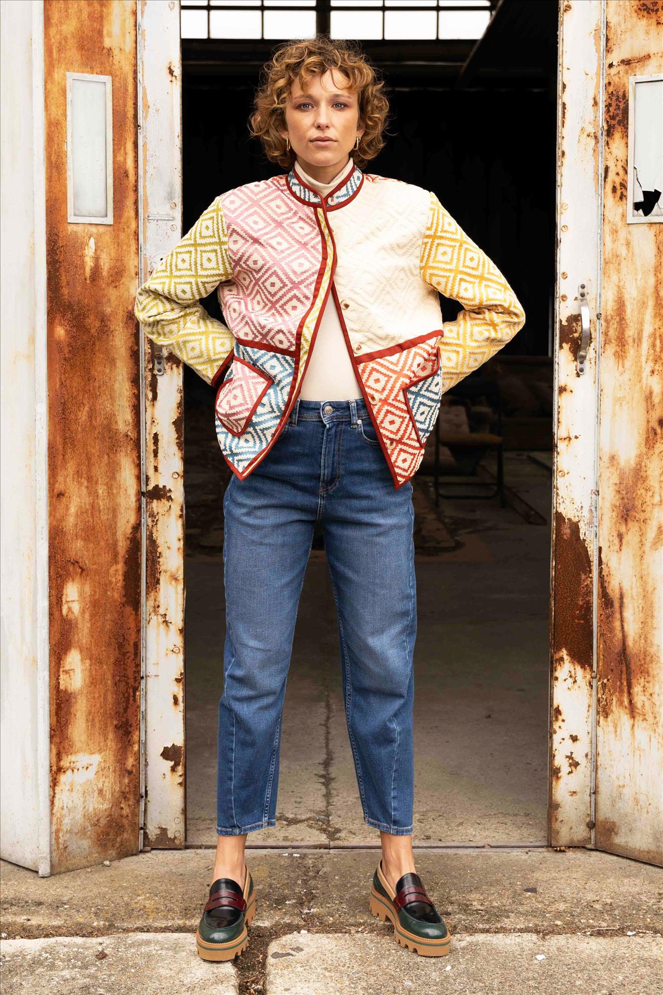 Lee Cooper - Blauwe Lasso Balloon jeans