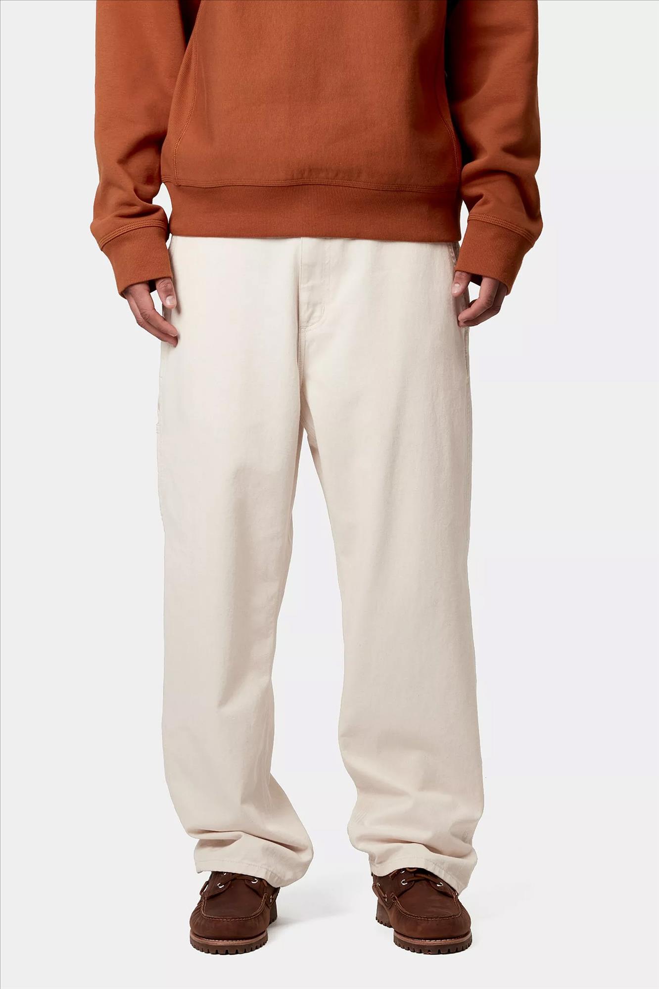 Carhartt WIP - Ecru Drewe relaxed tapered broek