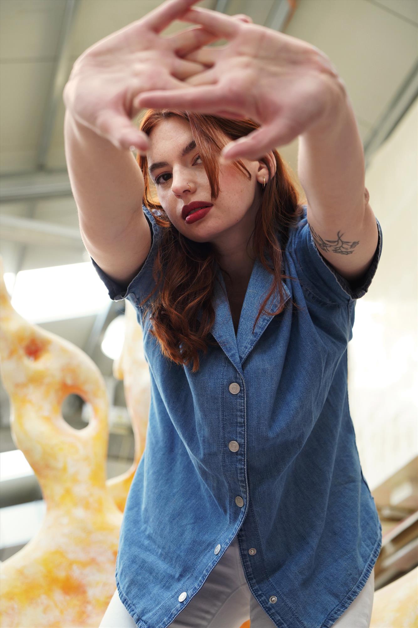 Tommy Jeans - Blauw Chambray hemd