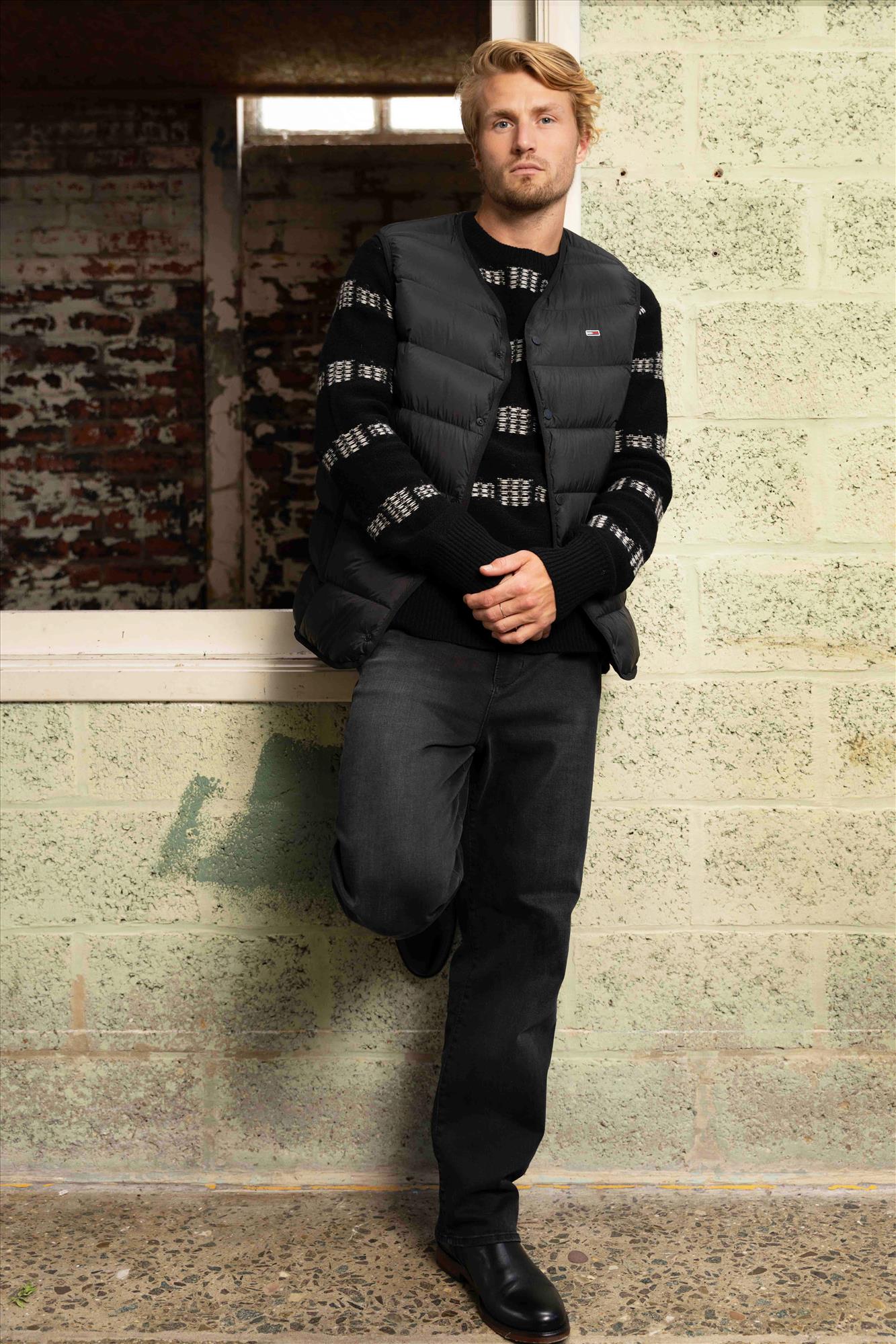 Tommy Jeans - Zwarte Light Down bodywarmer