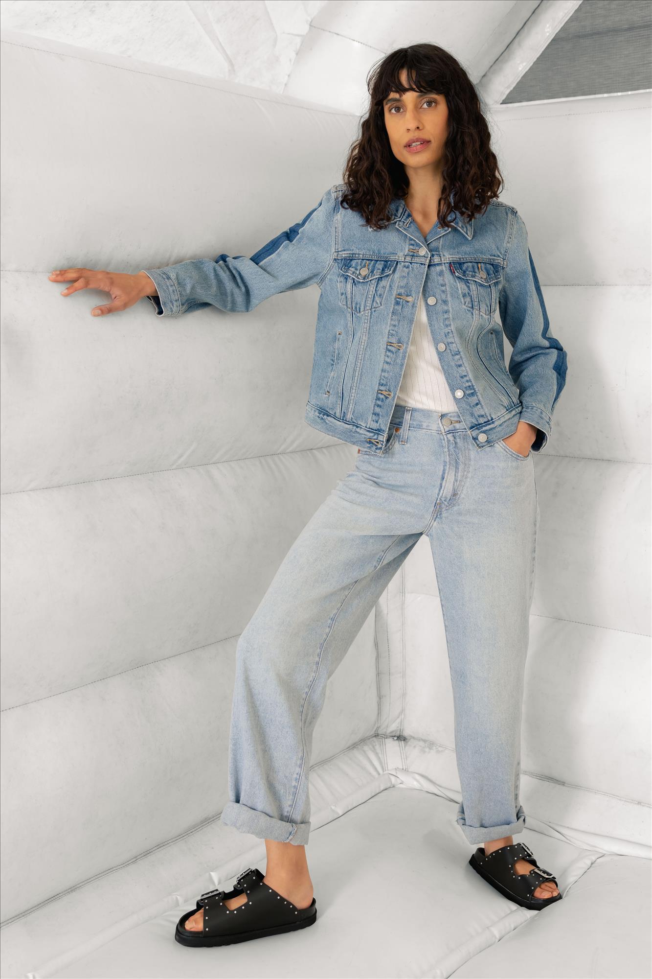 Levi's - Lichtblauwe Baggy Dad jeans