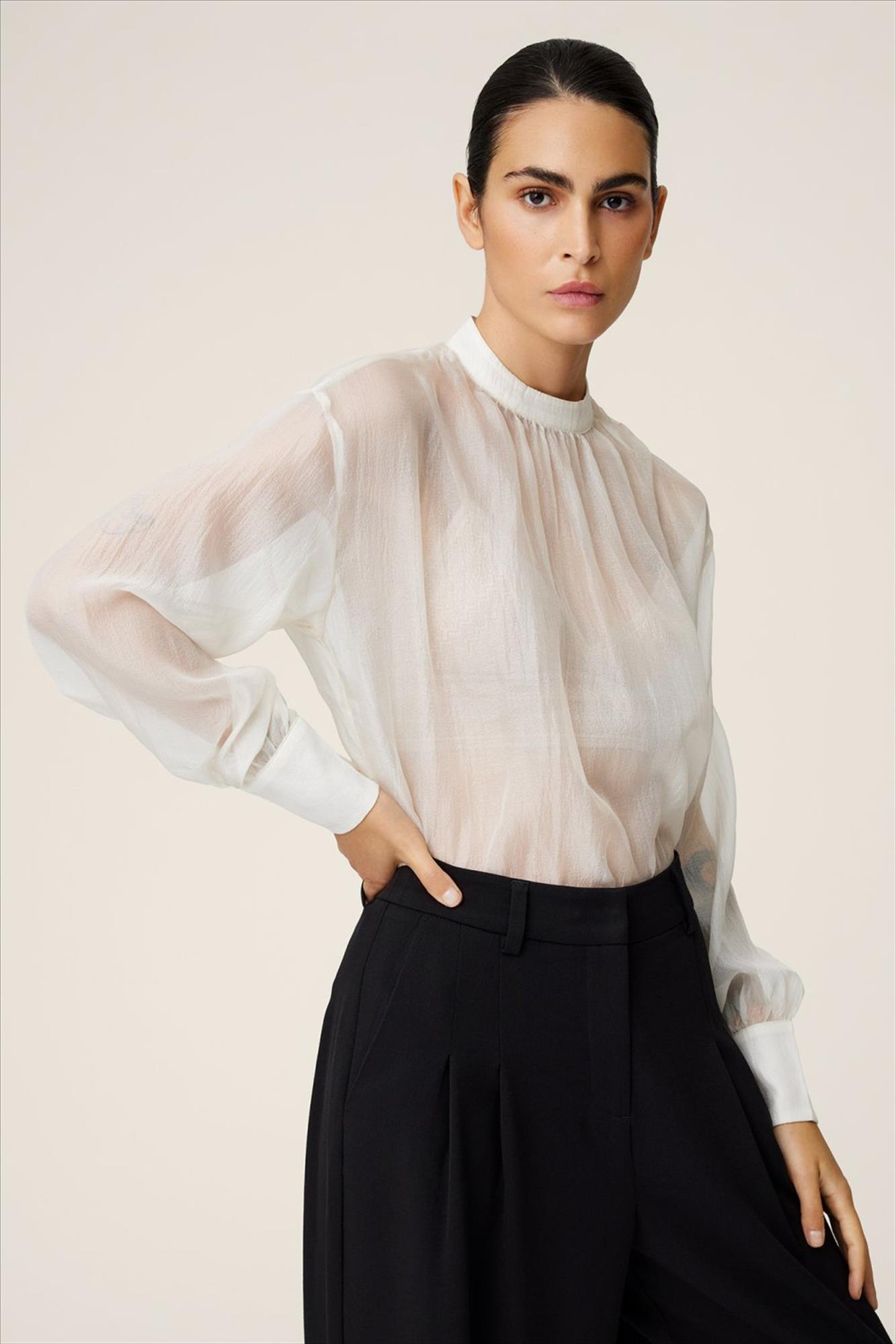 MSCH COPENHAGEN - Ecru Distelle blouse