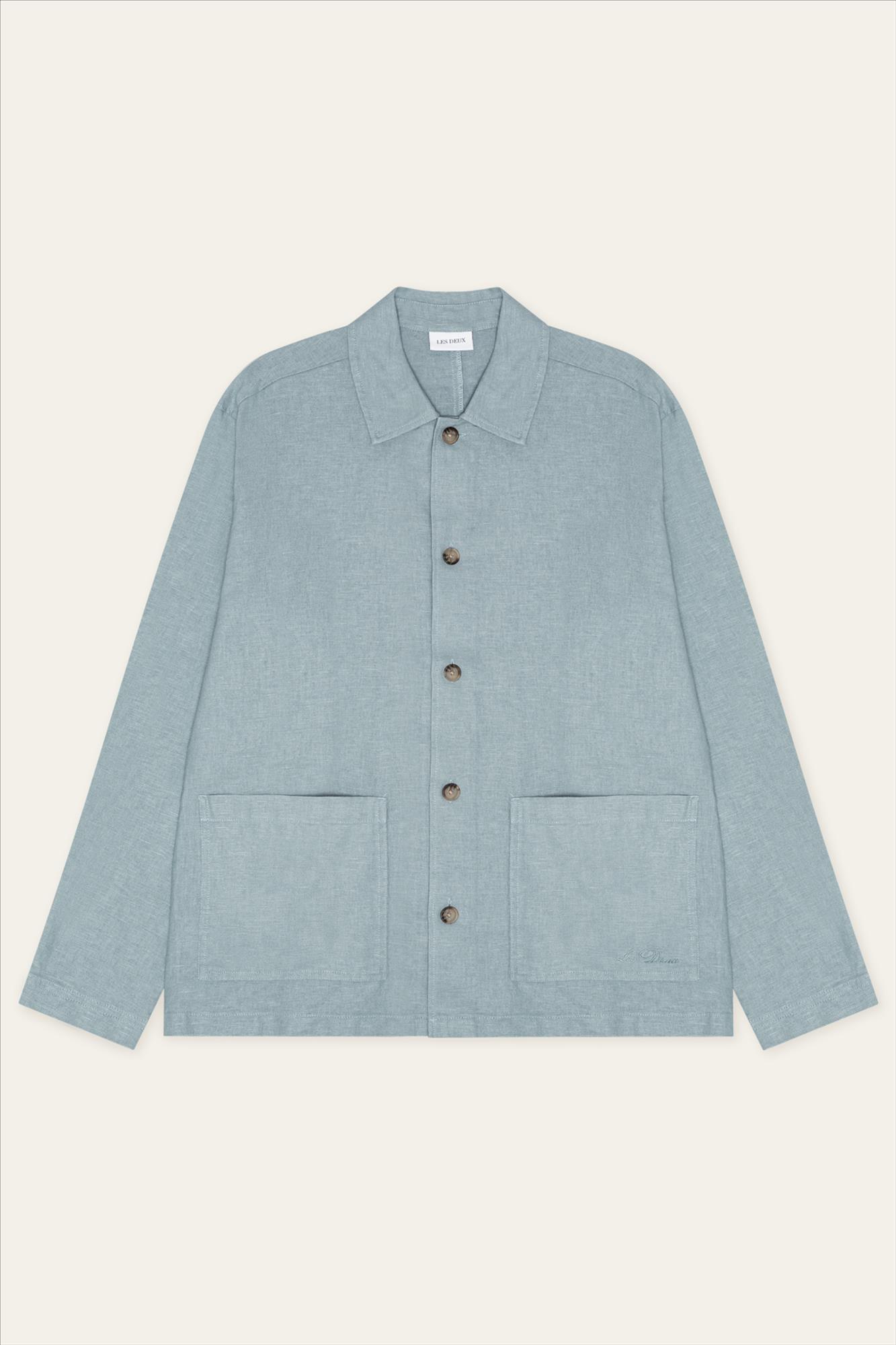 LES DEUX  - Lichtblauw Linen overhemd