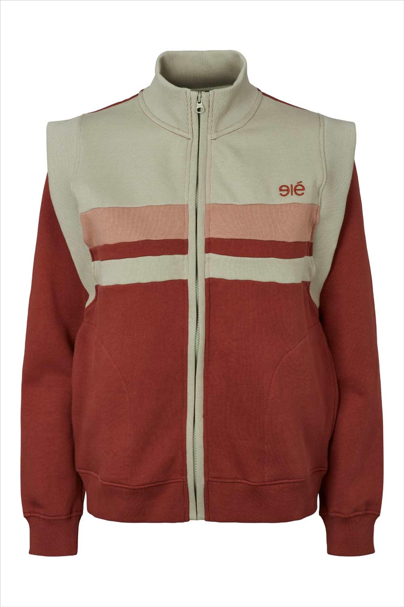 esmé studios - Muntgroen-bruine Madeline cardigan sweater