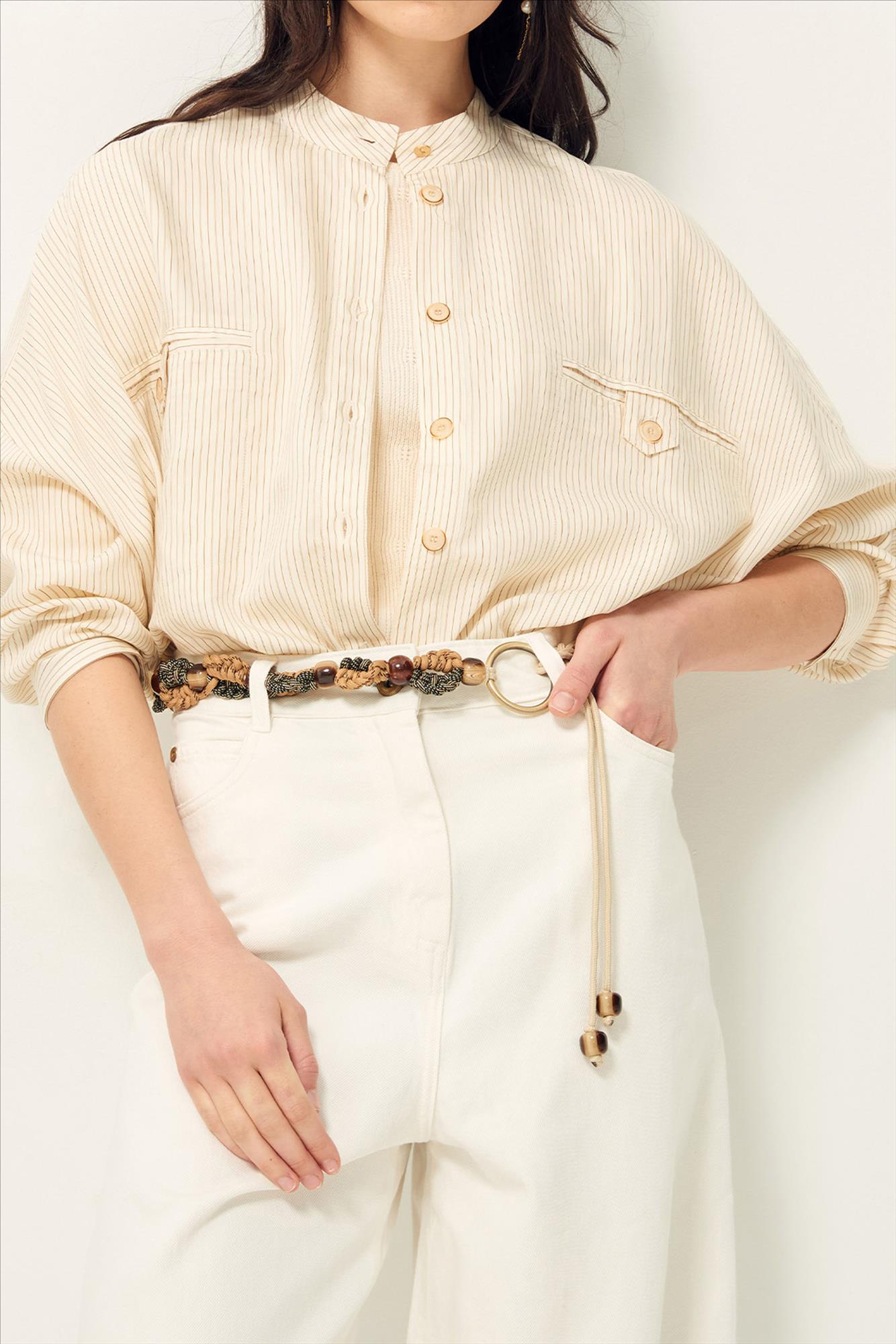 Sessùn - Ecru Orregia blouse