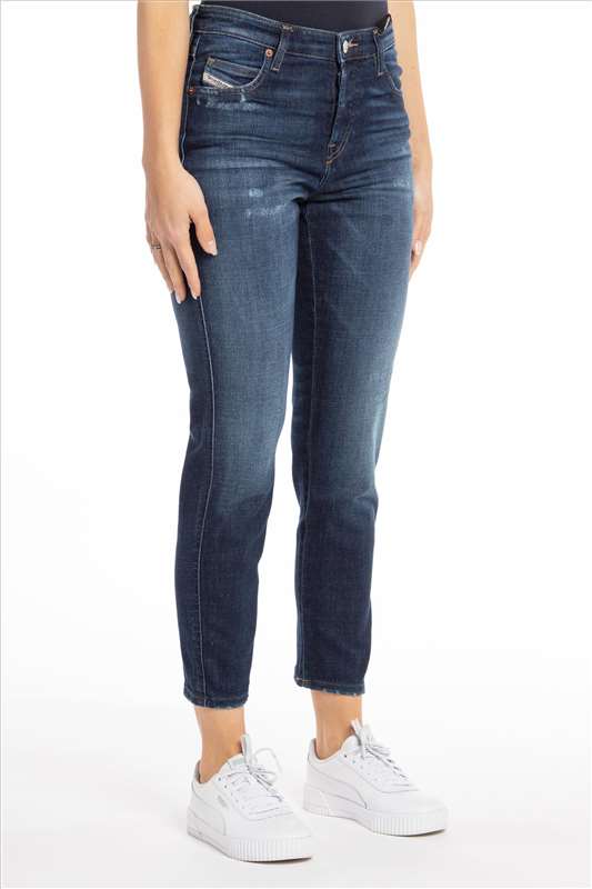 Diesel - Blauwe Babhila destroyed slim jeans