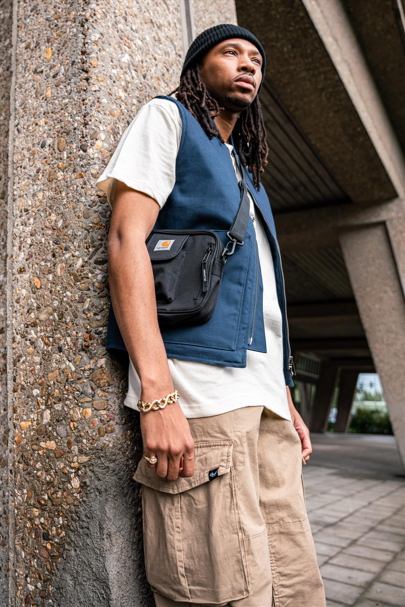 Carhartt WIP - Donkerblauwe Rigid vest