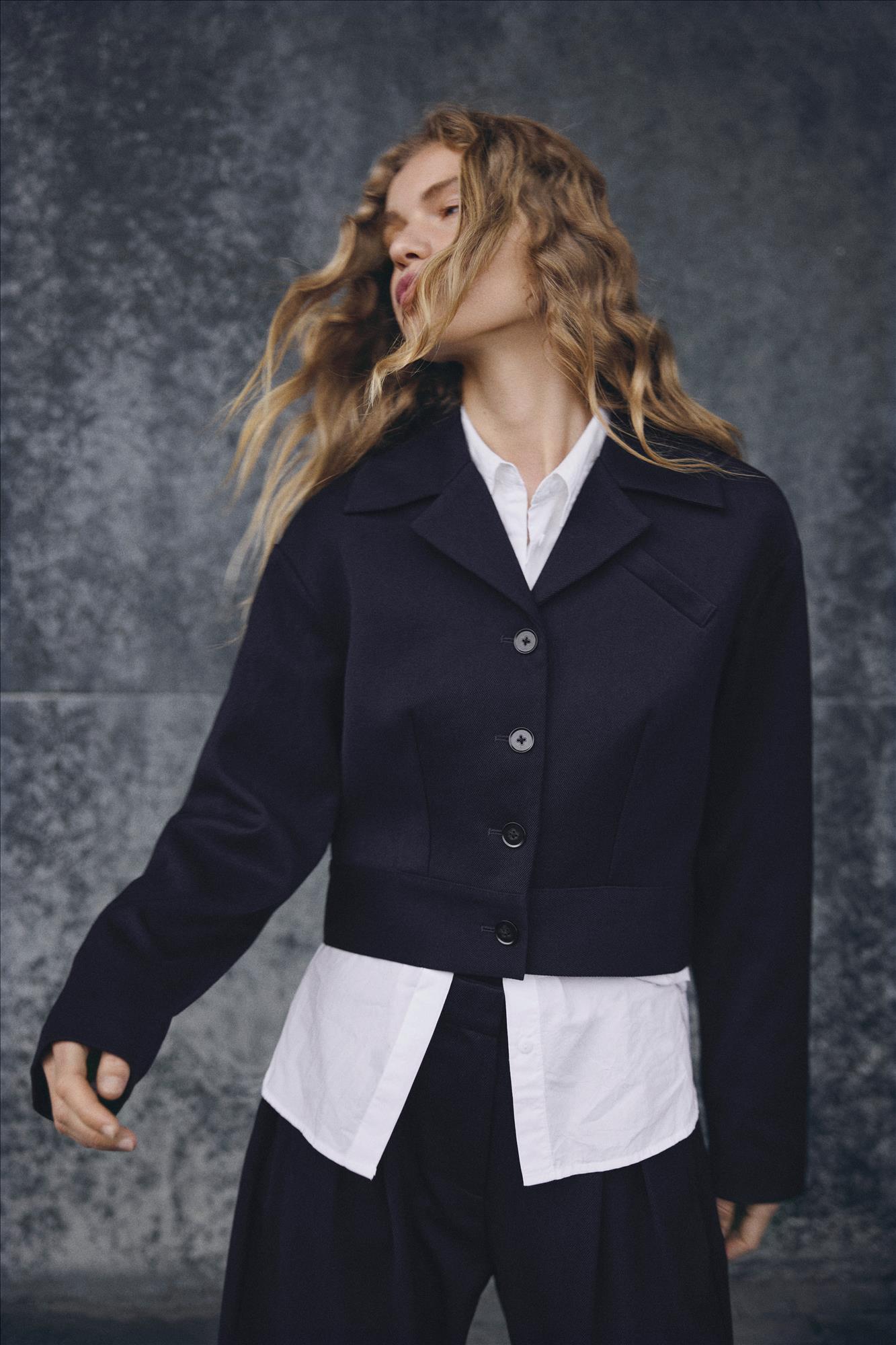 MSCH COPENHAGEN - Donkerblauwe Mynthe Elina blazer