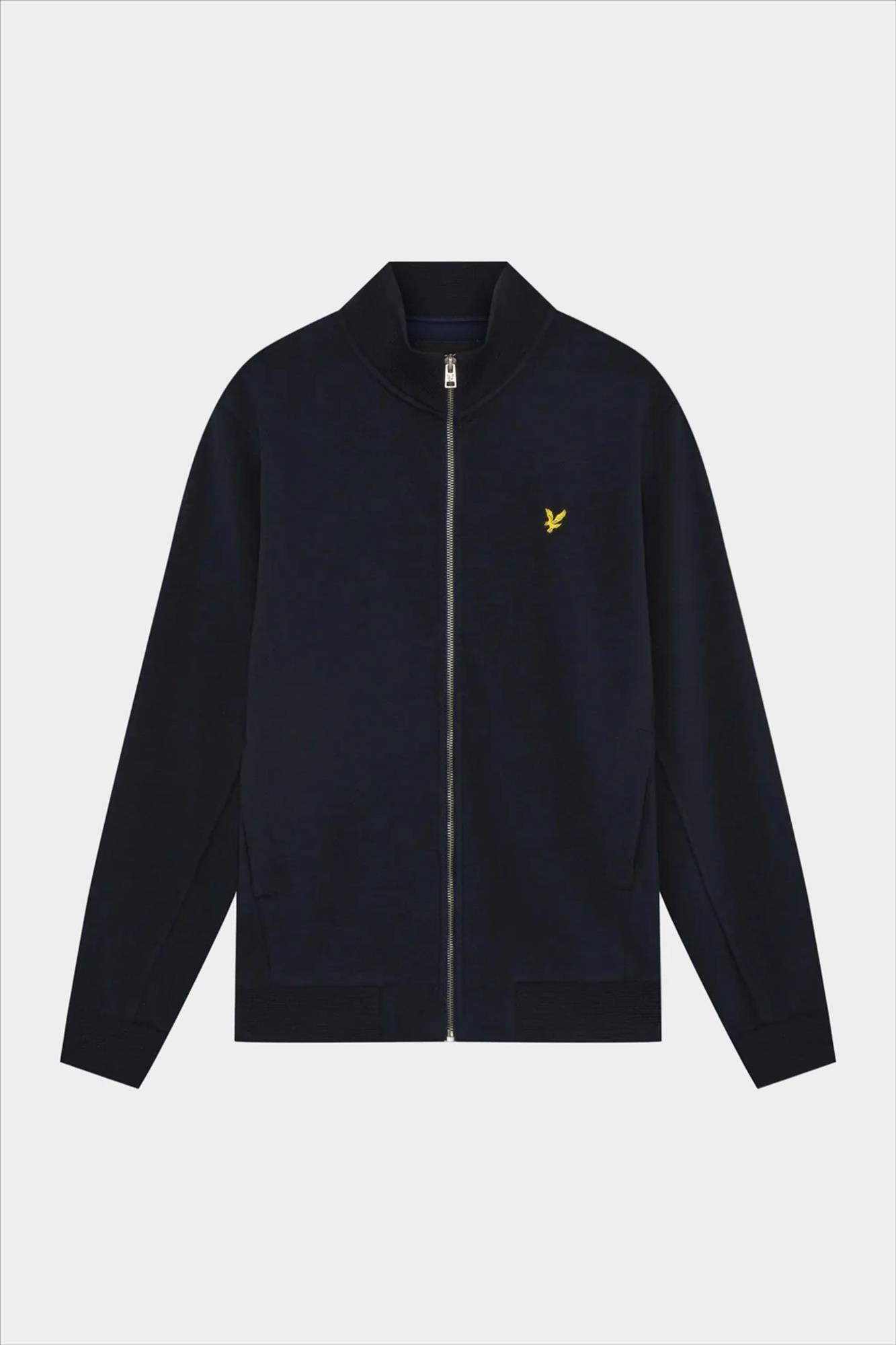 Lyle & Scott - Donkerblauwe Track Zip sweater