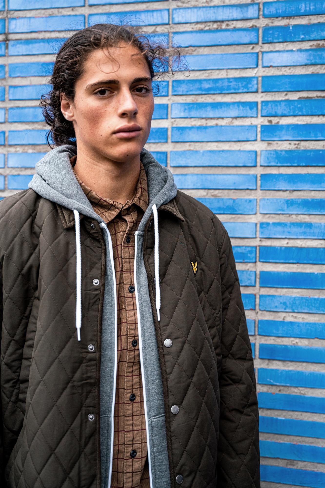 Lyle & Scott - Kakigroene Quilted korte jas