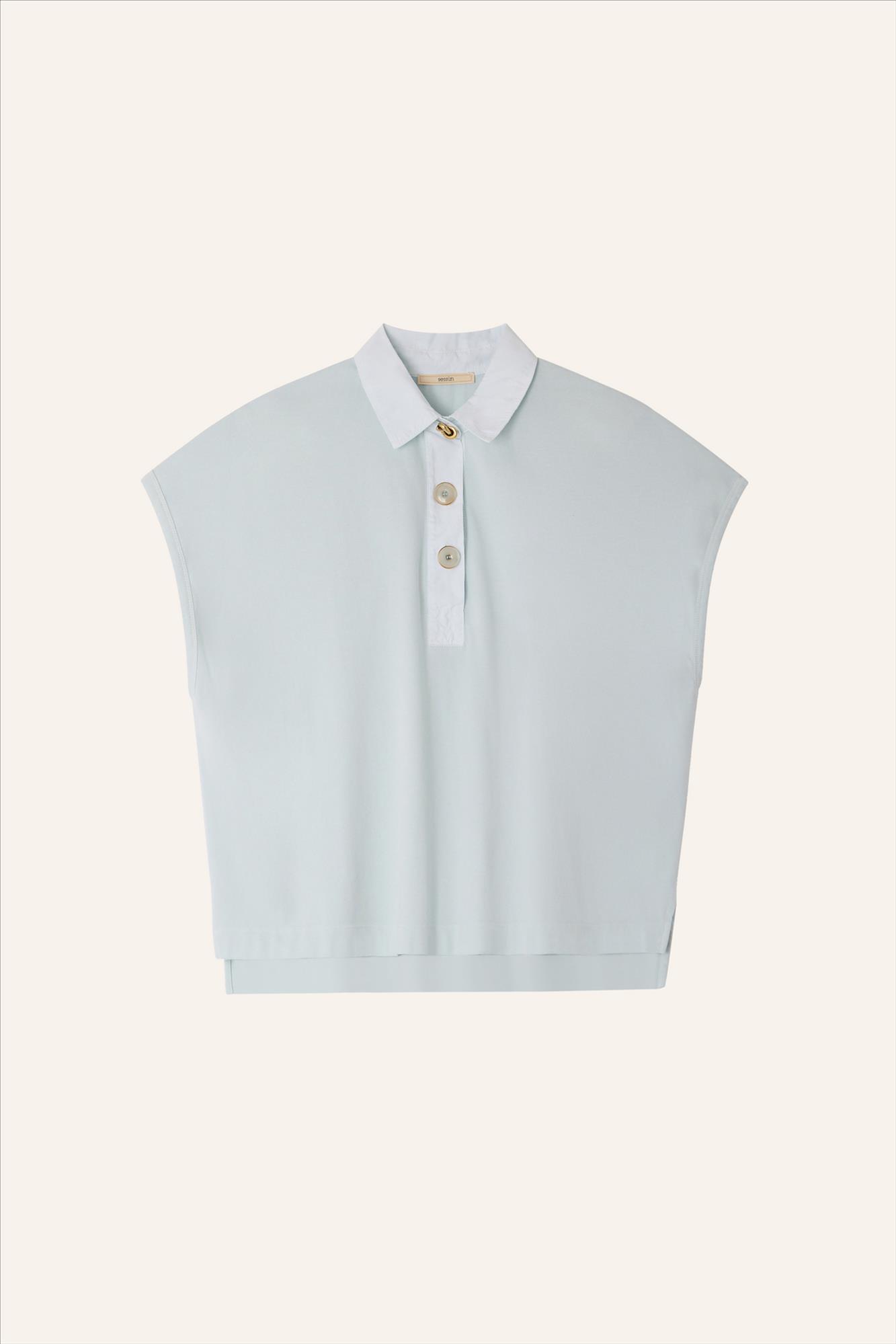 Sessùn - Lichtblauwe Emiliano polo