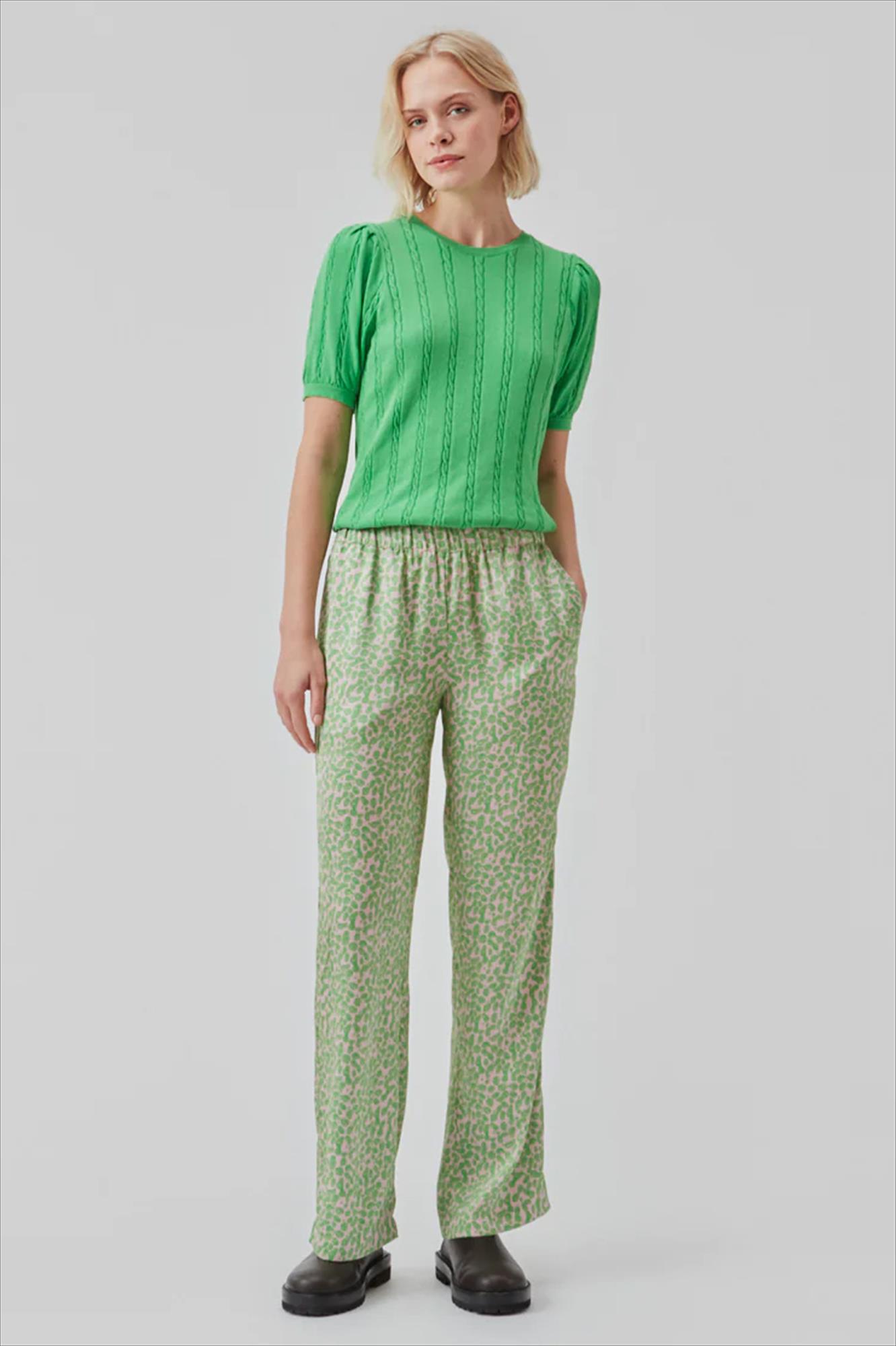 Modström - Roze-groene Clarke broek