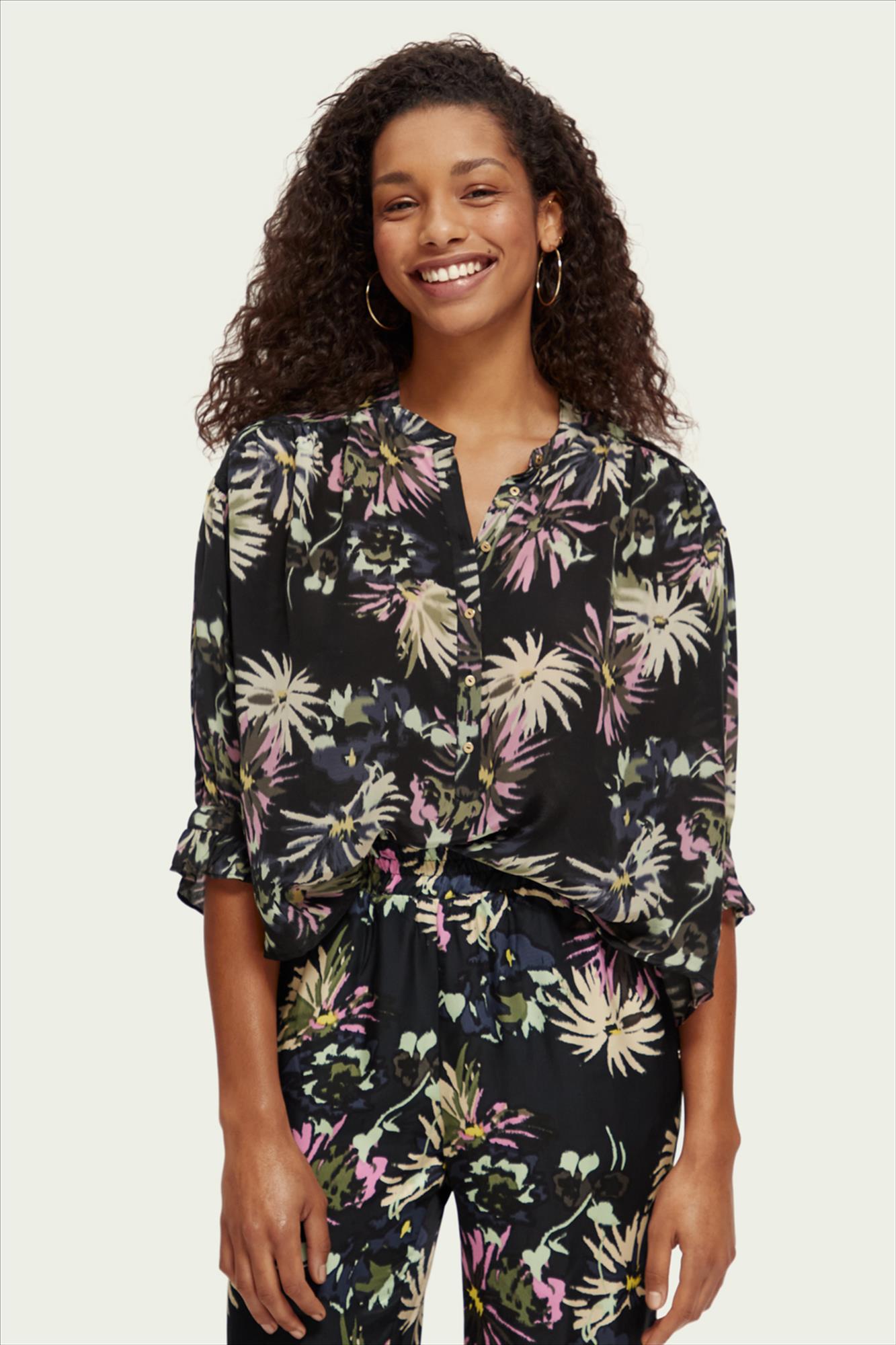 Scotch & Soda - Zwarte Aster blouse